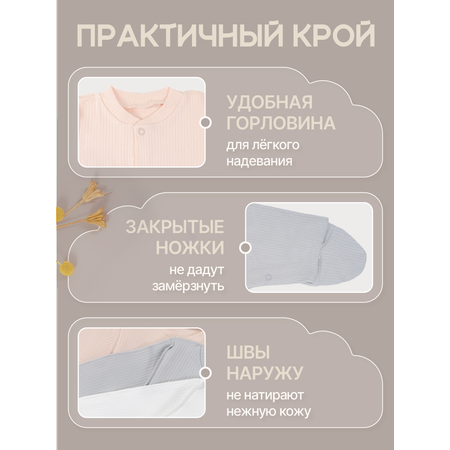 Комбинезон 3 шт MomKid
