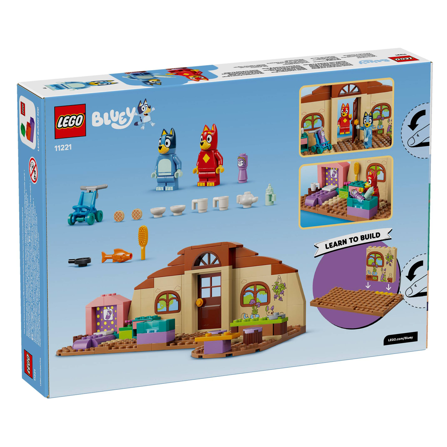 Конструктор LEGO Bluey Школа с Расти и Блуи 106 дет. - фото 3