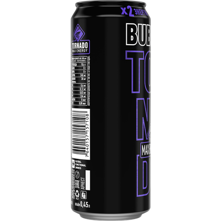 Напиток энергетический TORNADO Max Energy Bubble 0.45л ж/б