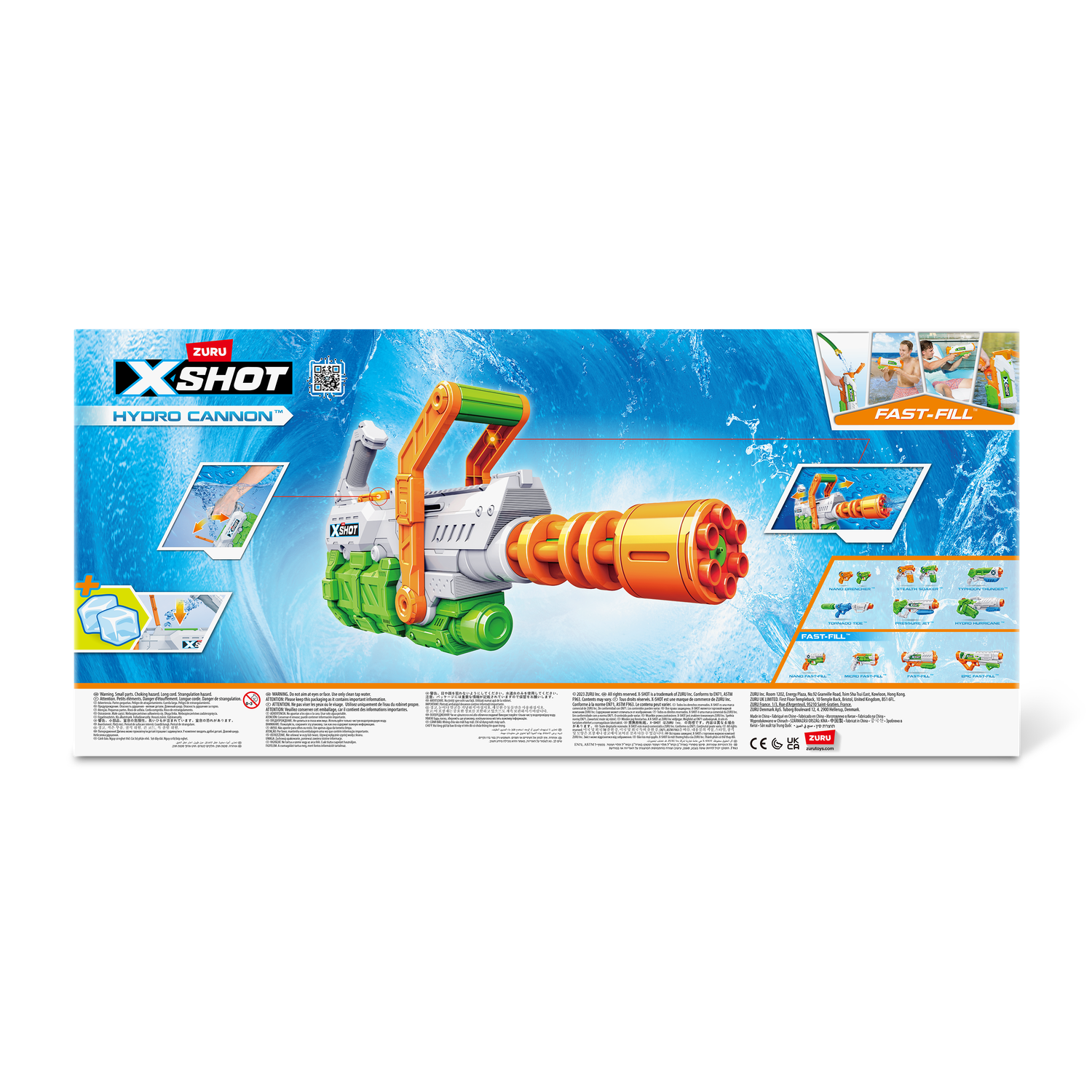 Бластер водный Zuru XSHOT  Fast Fill Hydro Cannon - фото 12