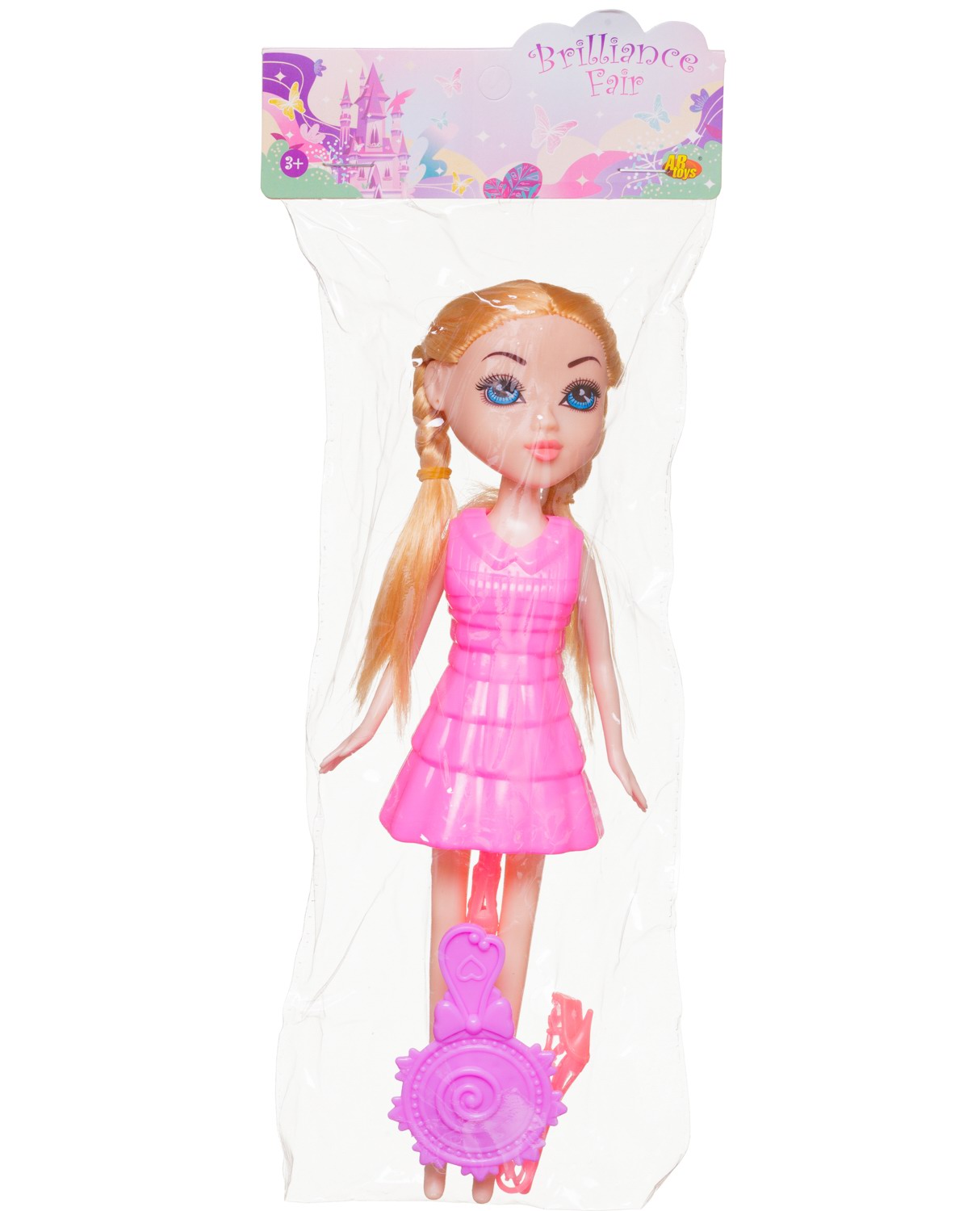 Кукла модельная Abtoys Brilliance Fair высота 18 см PT-01834/бледно-розовое - фото 1