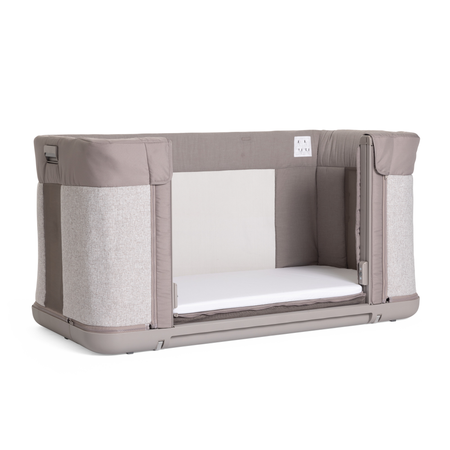 Детская кроватка Chicco Next2Me Forever прямоугольная, без маятника (серый)