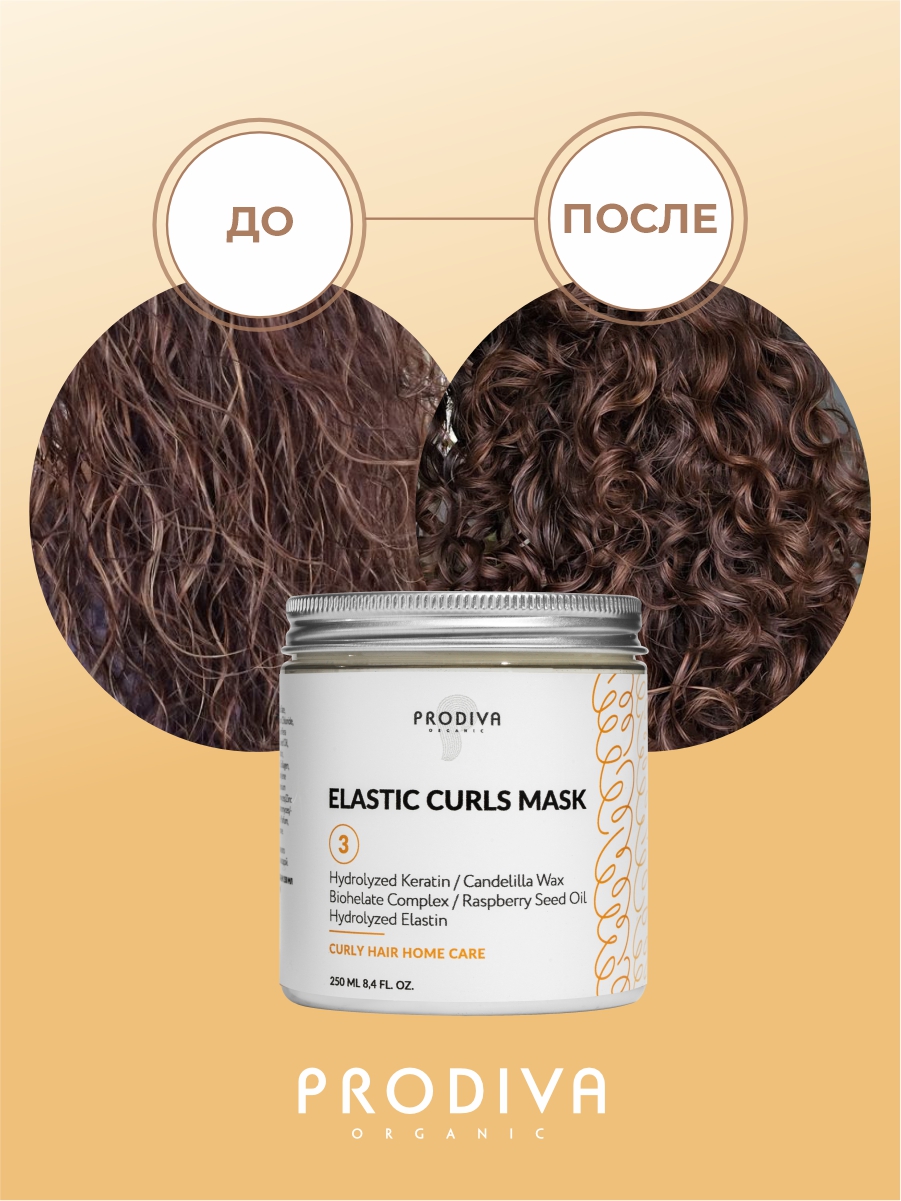 Маска PRODIVA для кудрявых и вьющихся волос 250 мл - фото 3