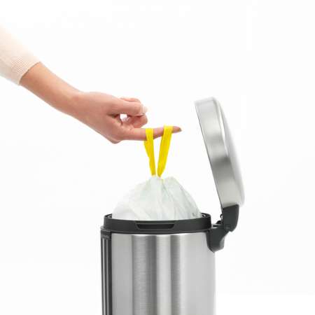 Бак мусорный Brabantia NewIcon с педалью стальной матовый FPP 3л 112164