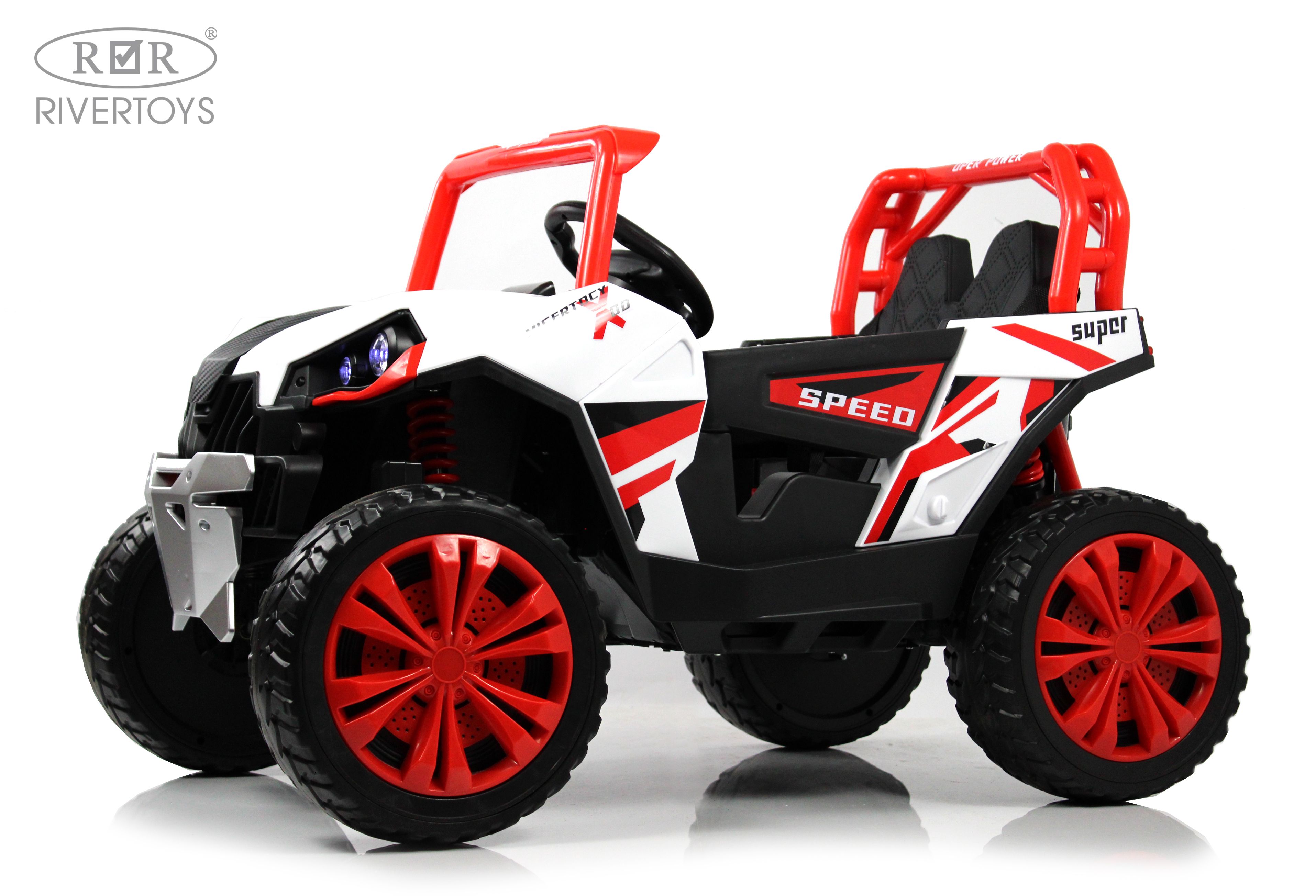 Электромобиль RIVERTOYS F888FF-RED С пультом ДУ - фото 9
