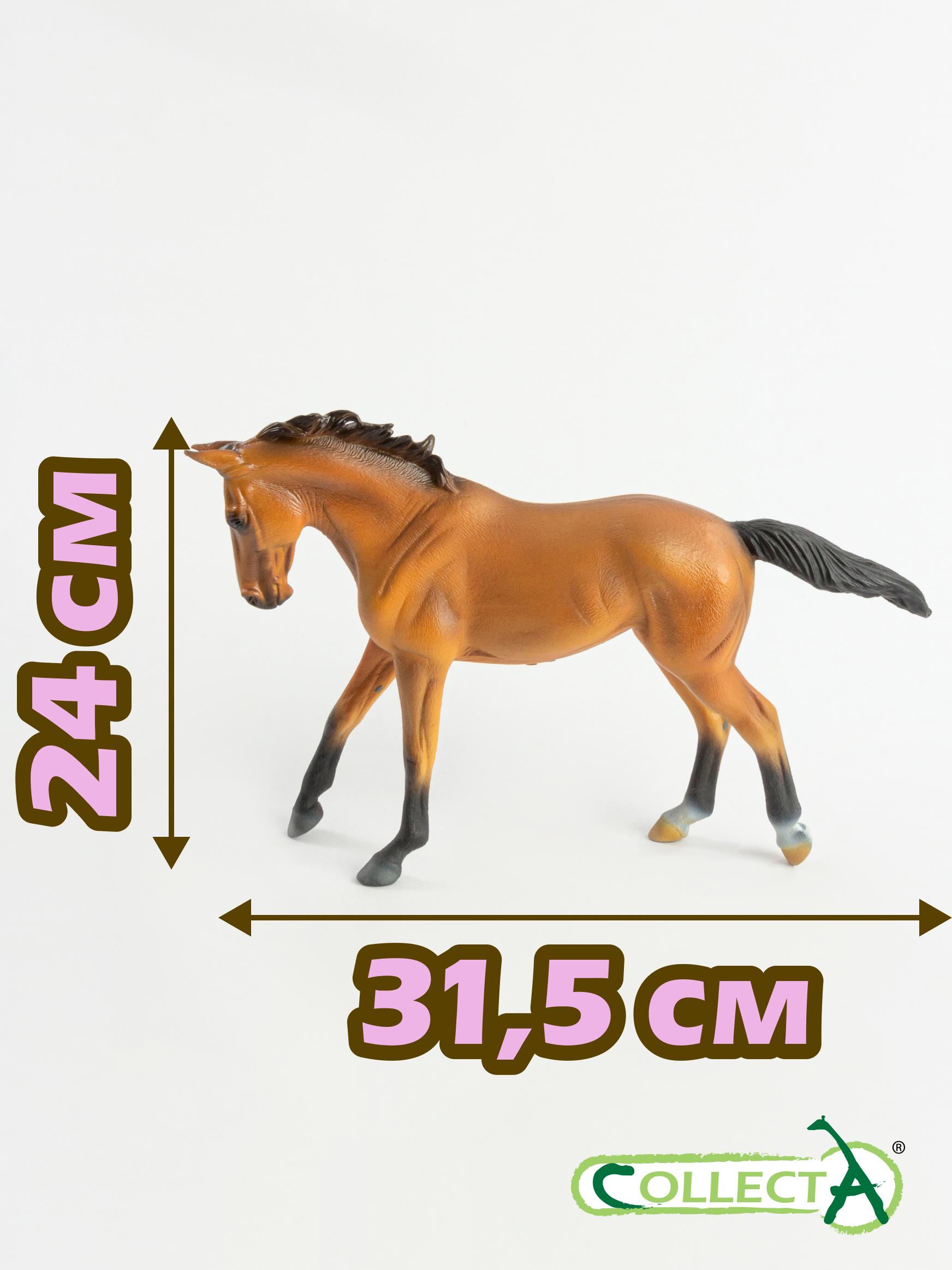 Фигурка Collecta Лошадь чистокровная гнедая - фото 3