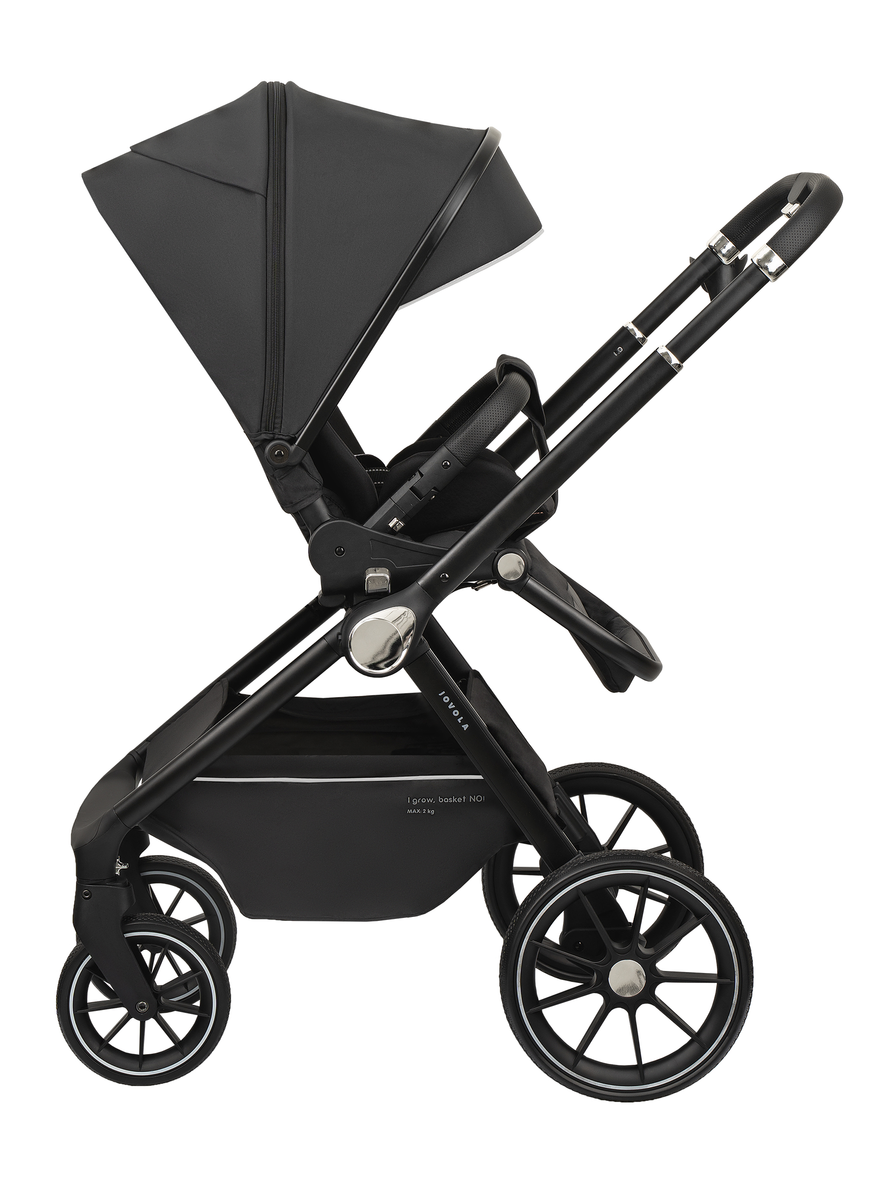 Коляска прогулочная JOVOLA Pepper черный - фото 21