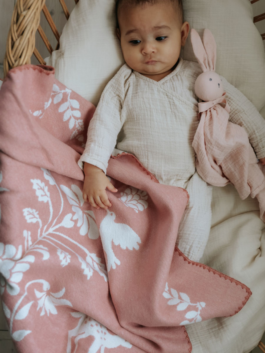 Плед Elodie хлопок-жаккард Mulberry Pink хлопок 75 x 100 см - фото 3
