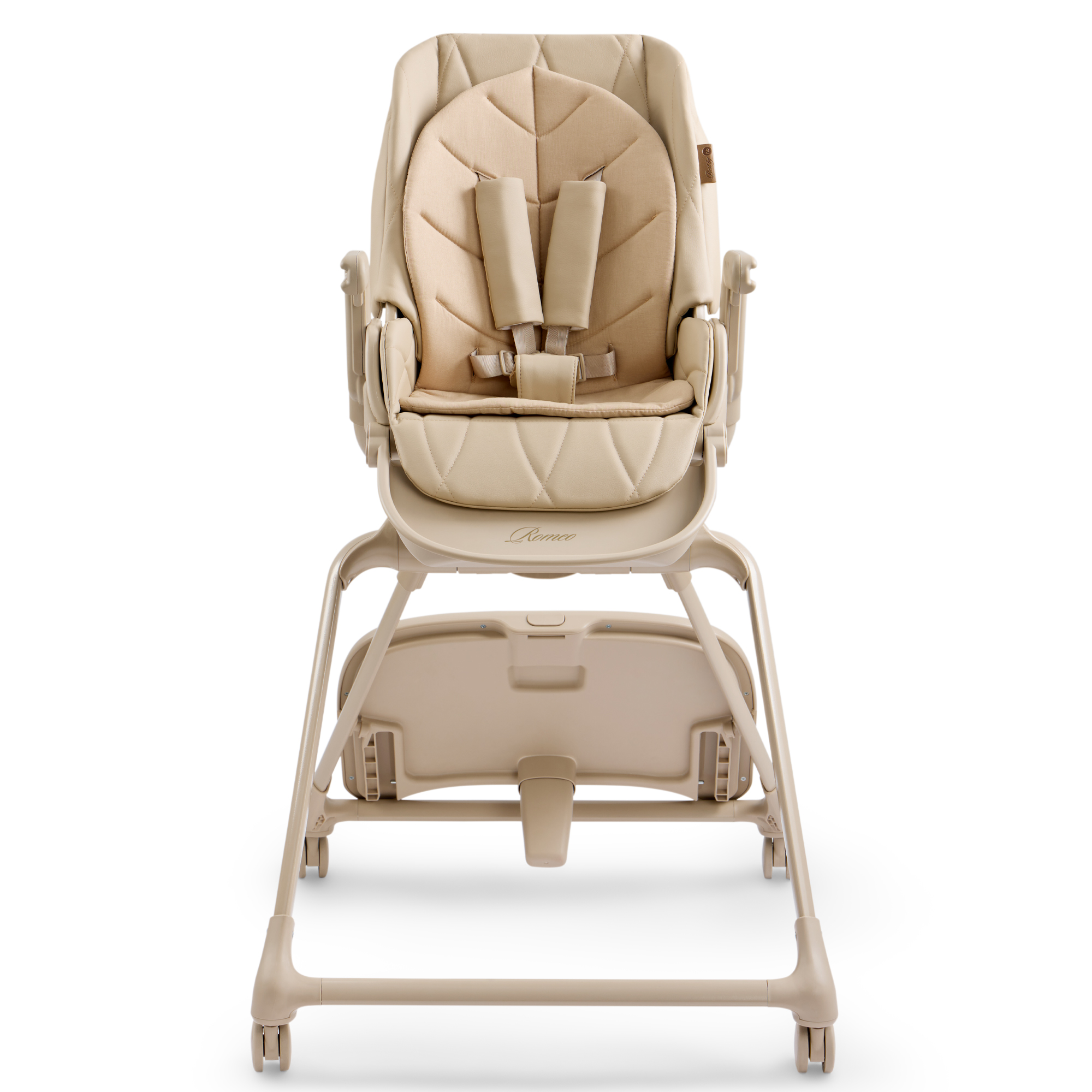 Стульчик для кормления Happy Baby ROMEO бежевый - фото 13