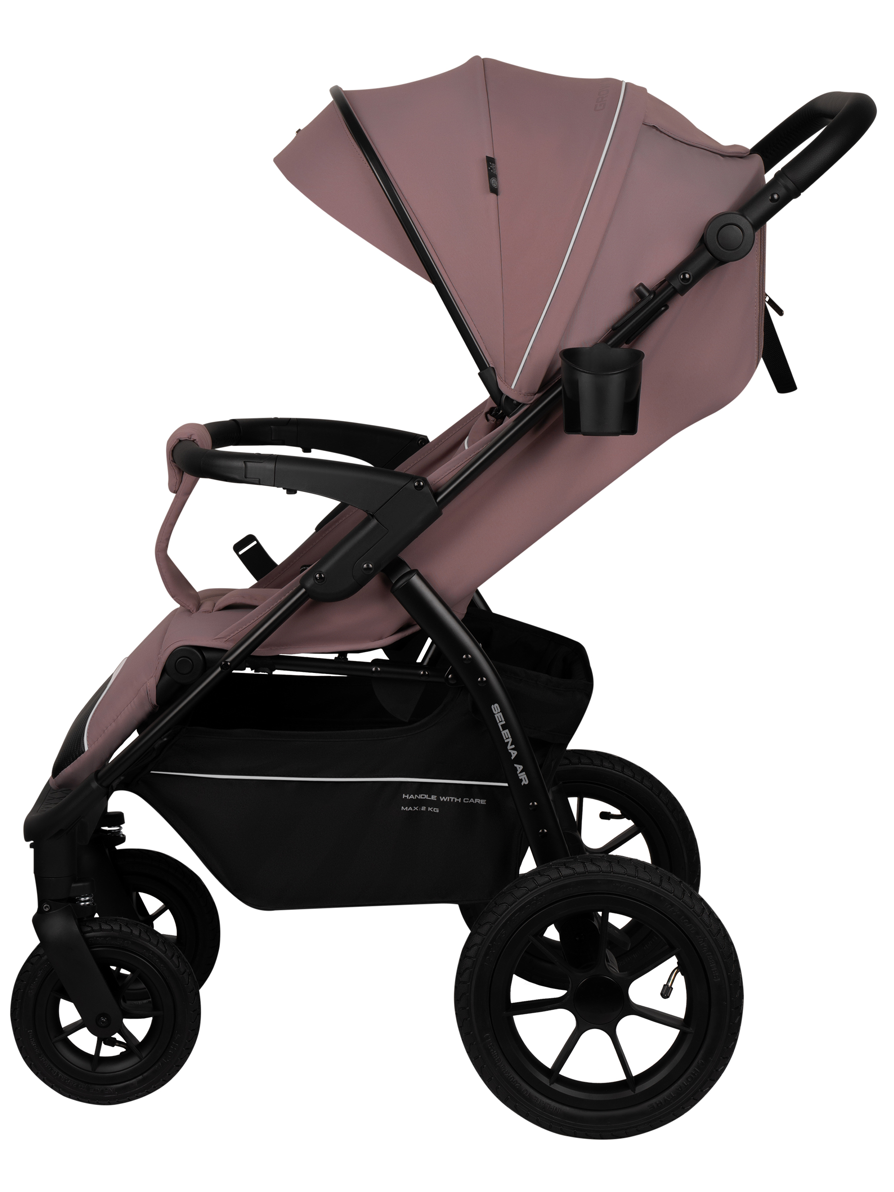 Коляска прогулочная JOVOLA Selena Air new розовый - фото 6