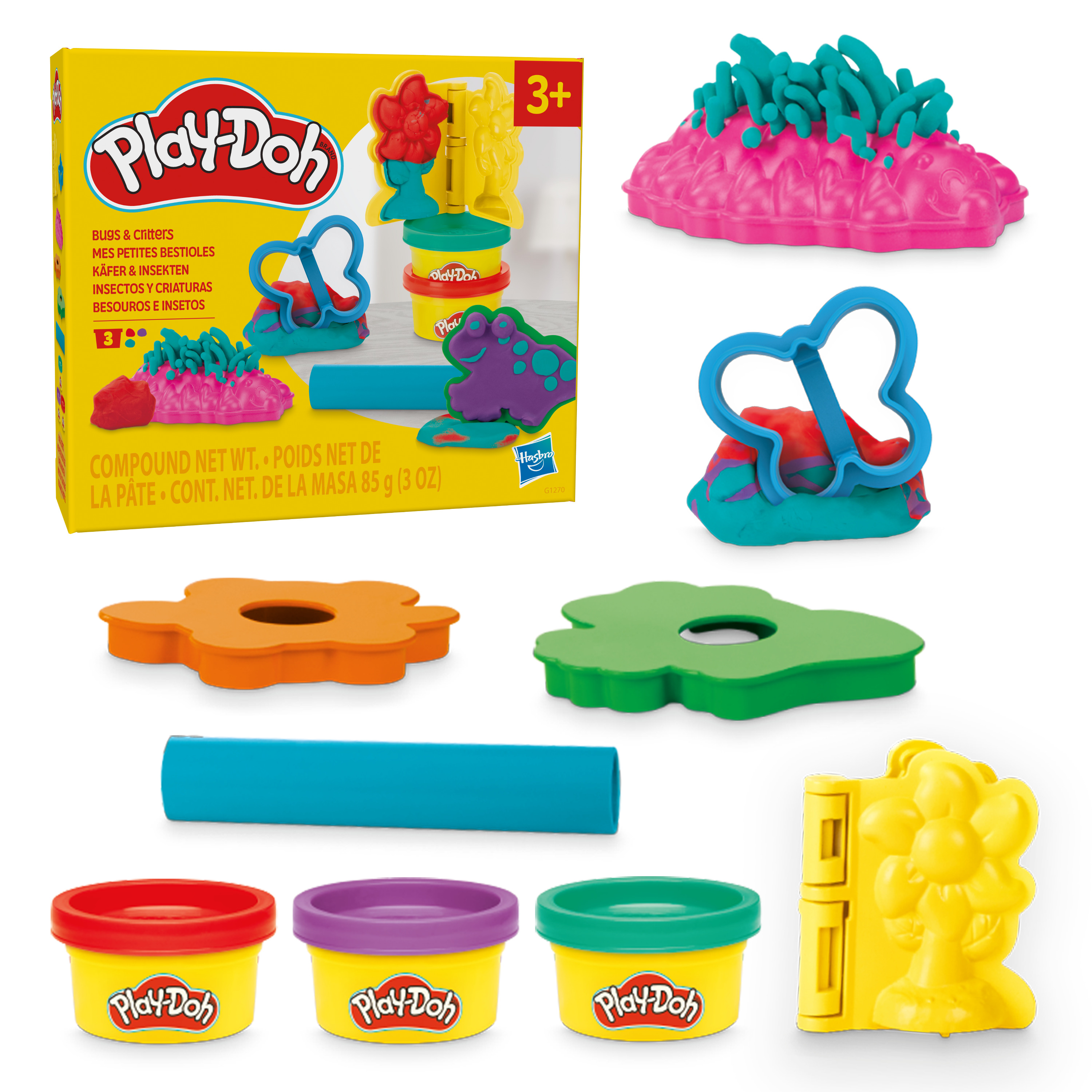 Масса для лепки Hasbro набор Play-Doh Мир насекомых 3 цв. - фото 4