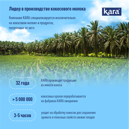 Сливки кокосовые Kara 400 мл Ж/Б