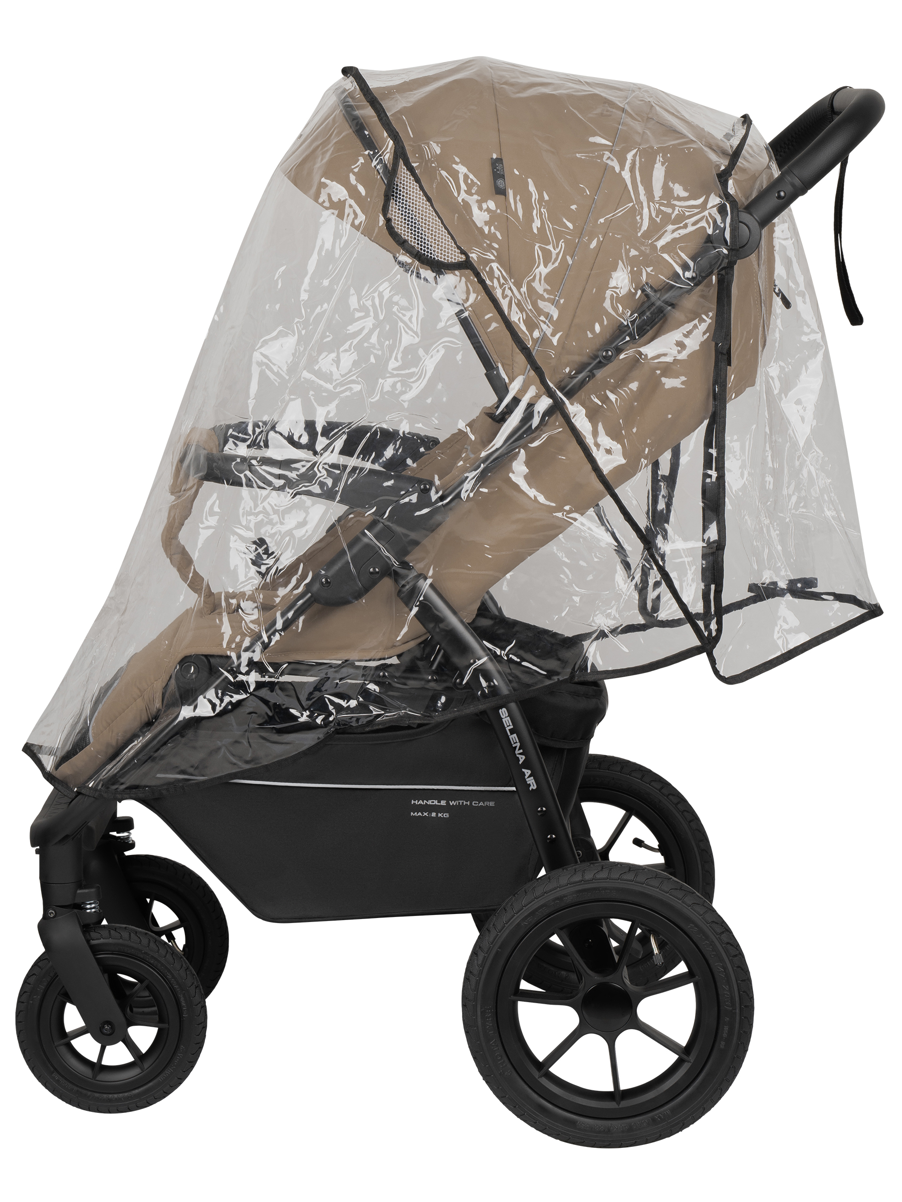 Коляска прогулочная JOVOLA Selena Air new бежевый - фото 11