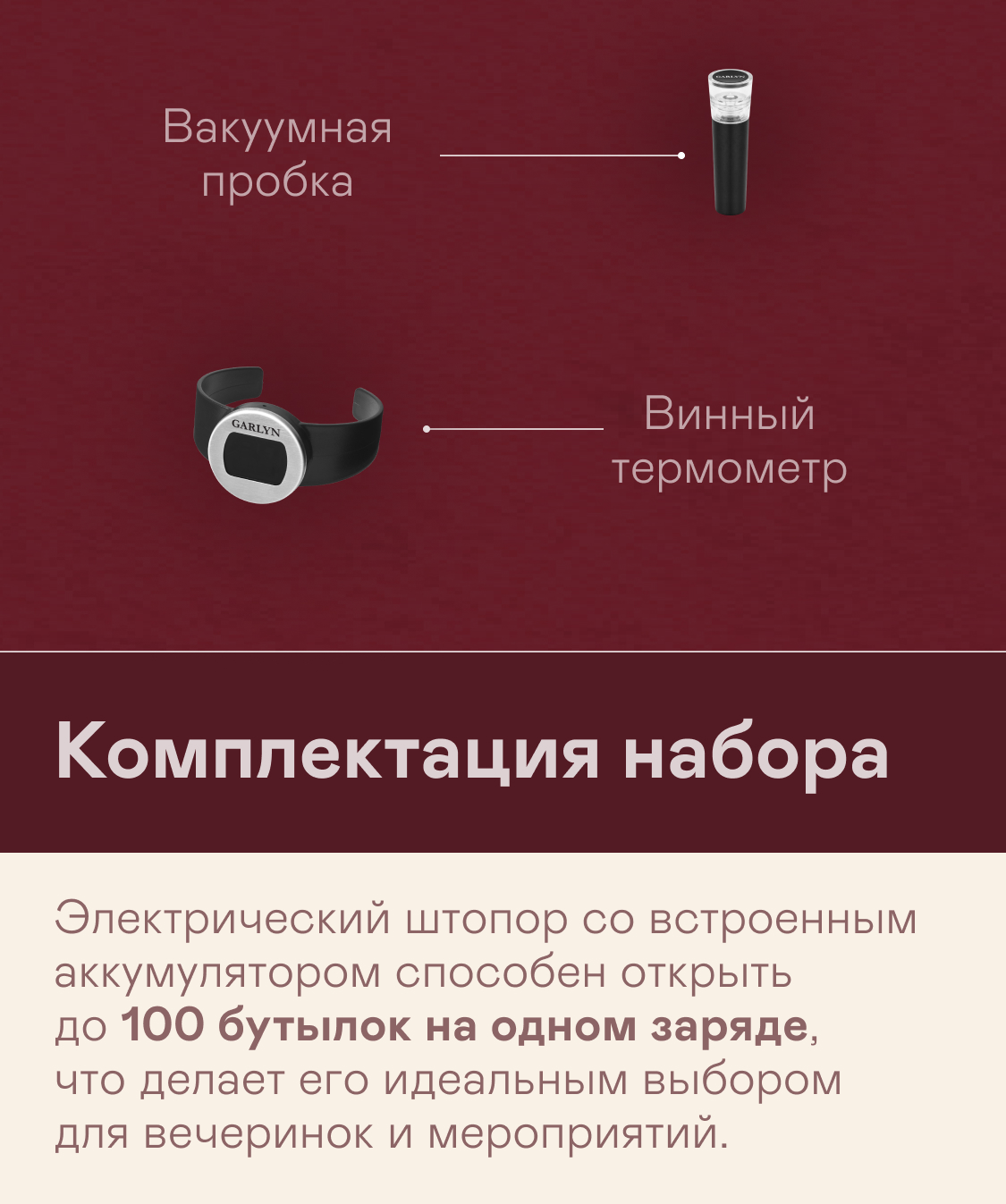 Набор подарочный для вина GARLYN Wine Symphony - фото 4