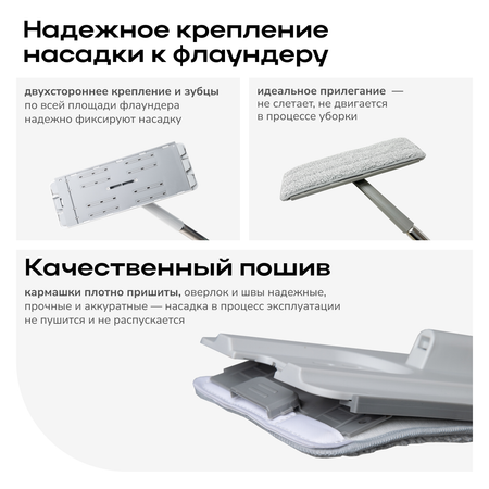 Насадка для швабры Zetter S 2 шт