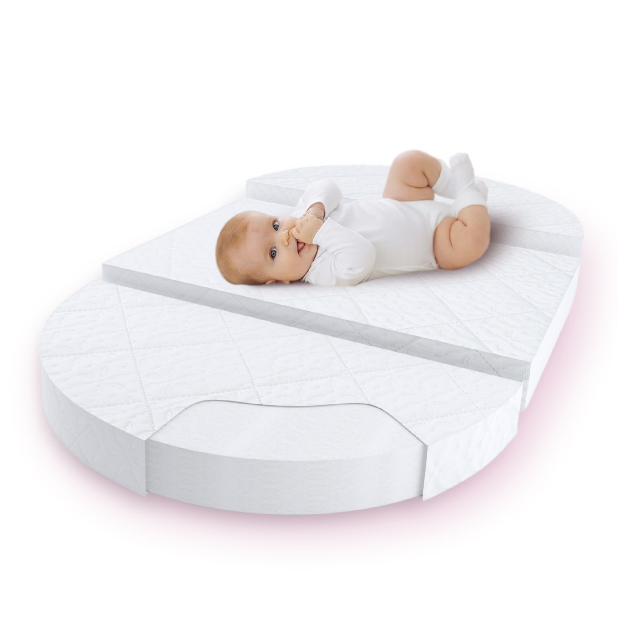 Матрас круглый Amarobaby Magic sleep 125х75 - фото 1