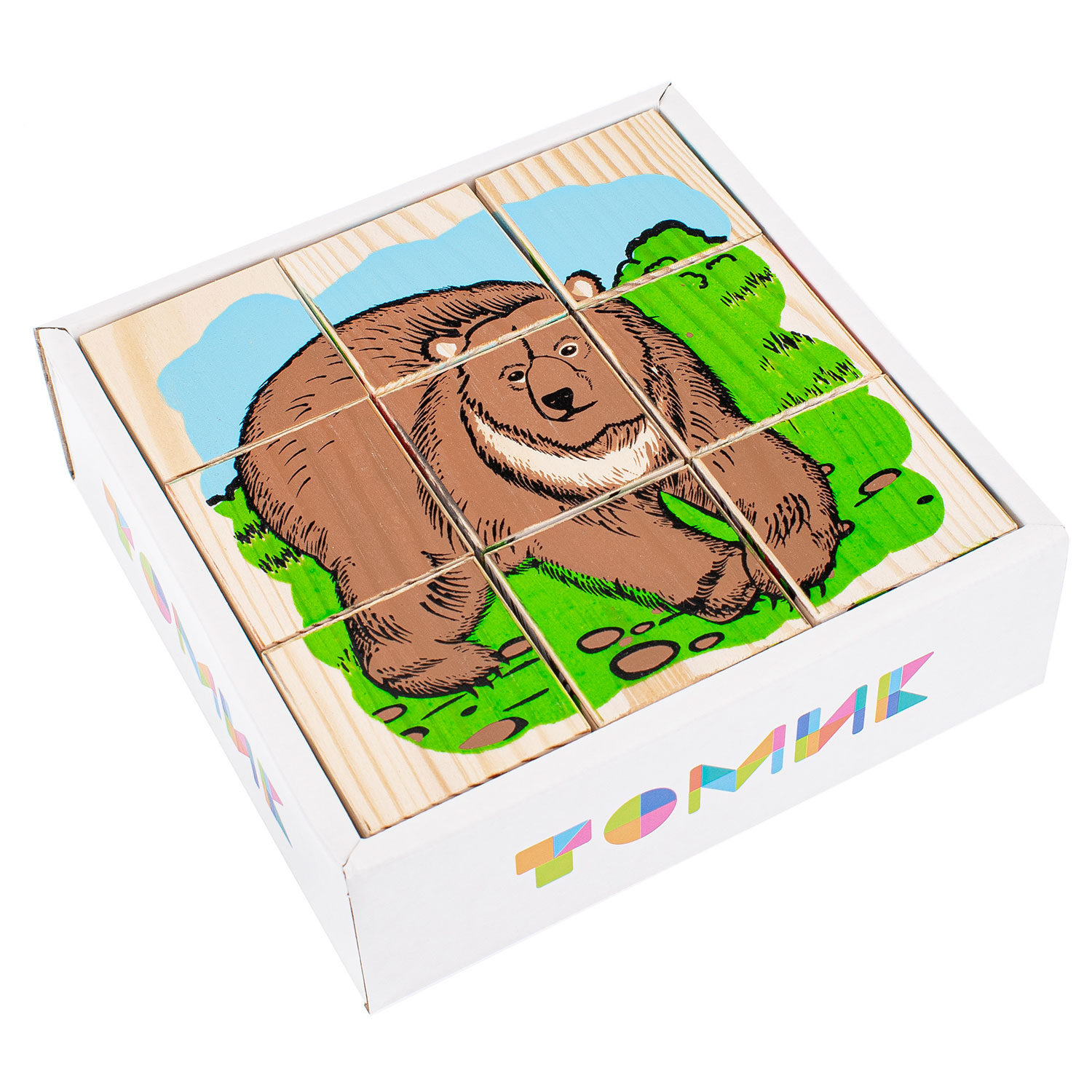 Игрушка Томик кубики Животные леса - фото 9
