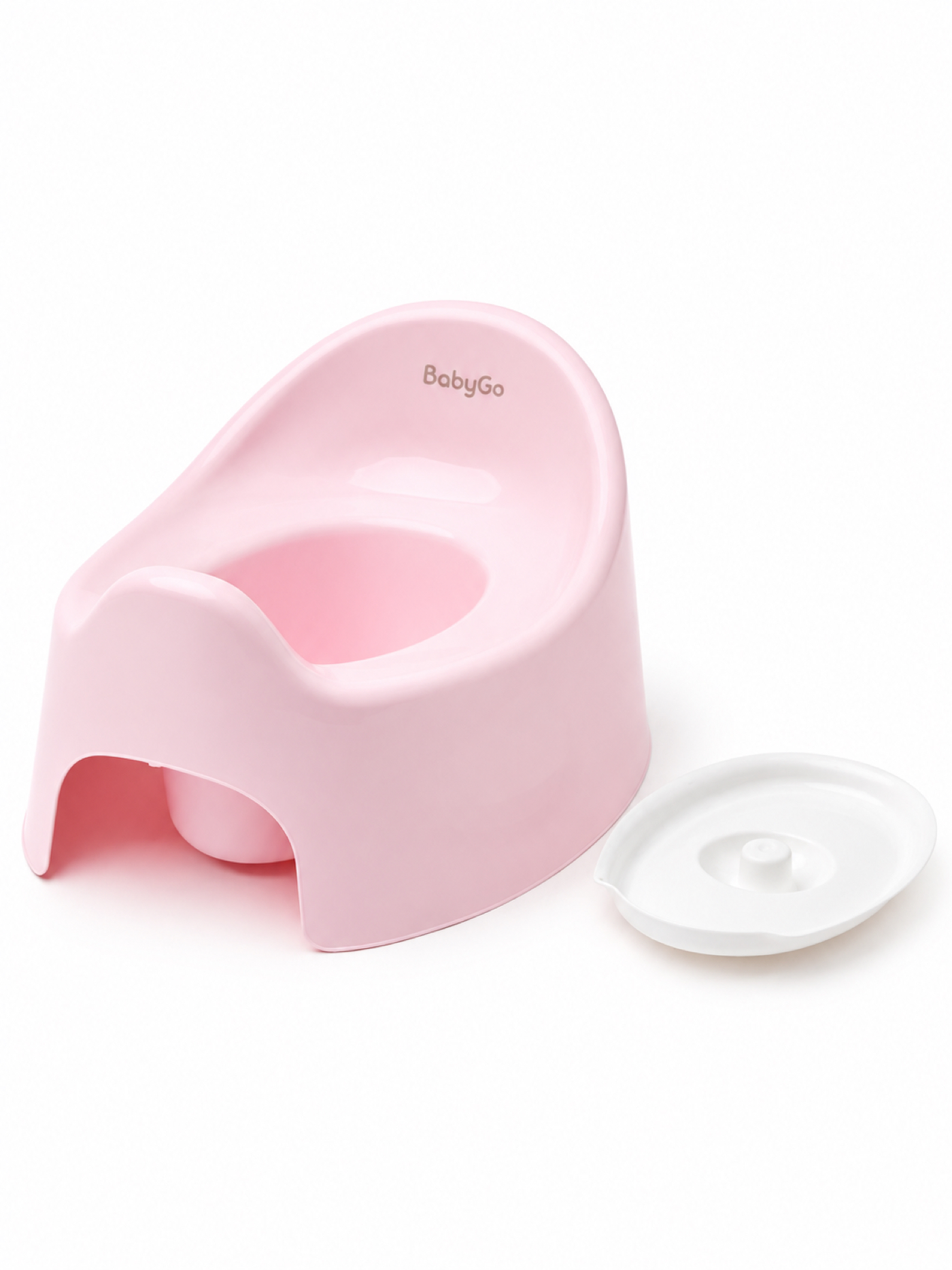 Горшок BabyGo с крышкой розовый - фото 3