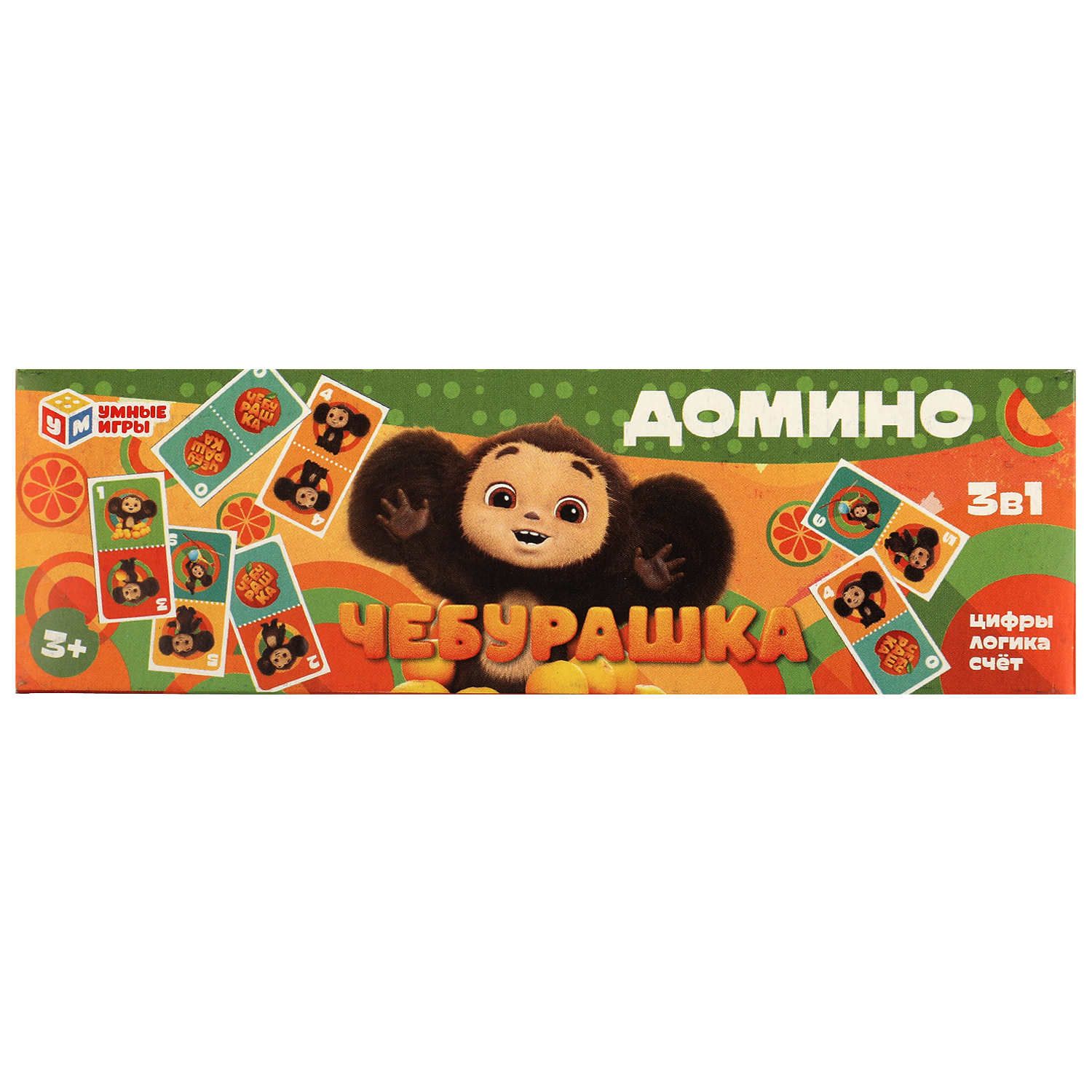 Настольная игра Умные игры Домино Чебурашка - фото 2