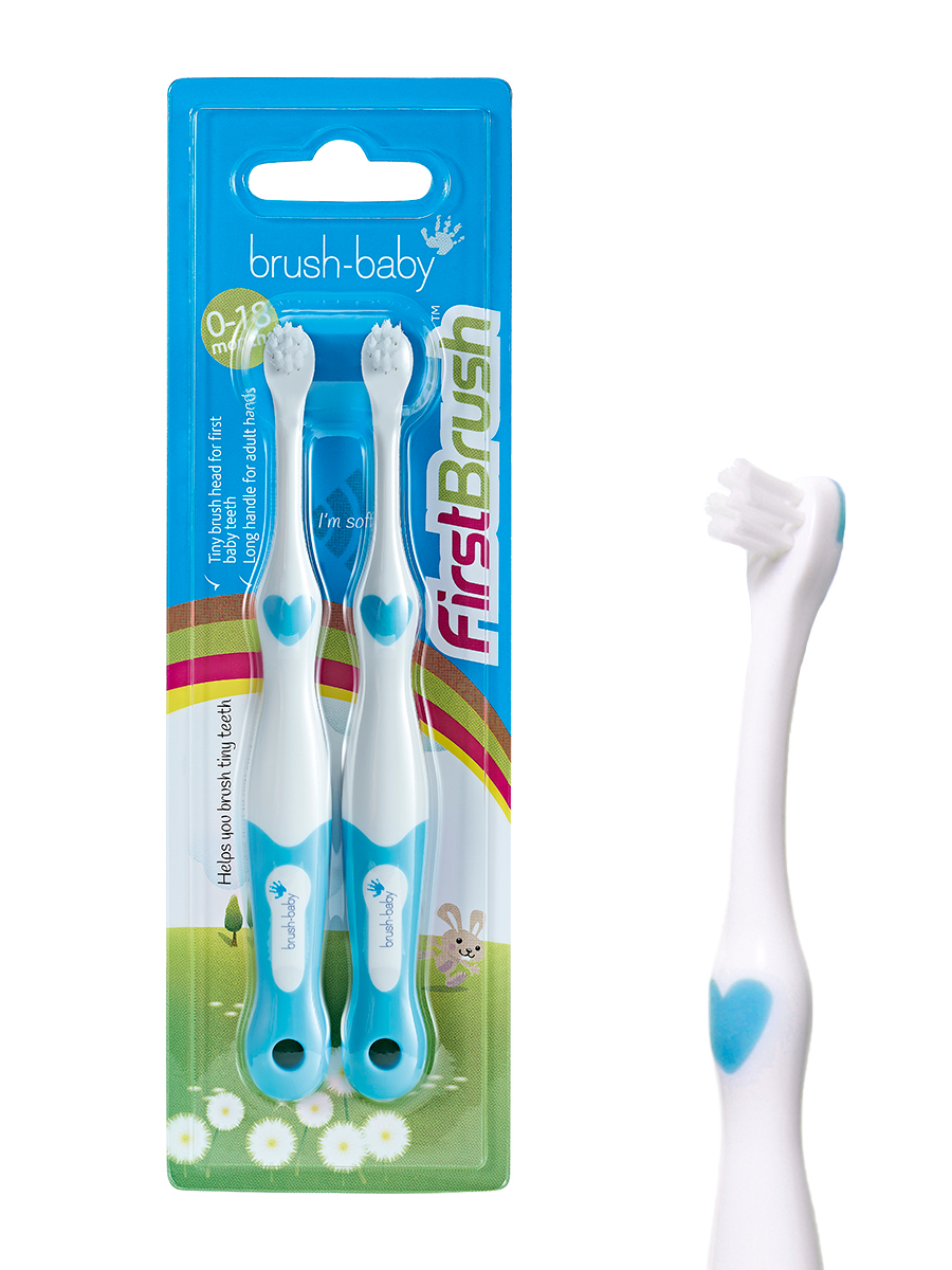 Зубная щетка классическая Brush-Baby от 0 лет 2 шт. - фото 1