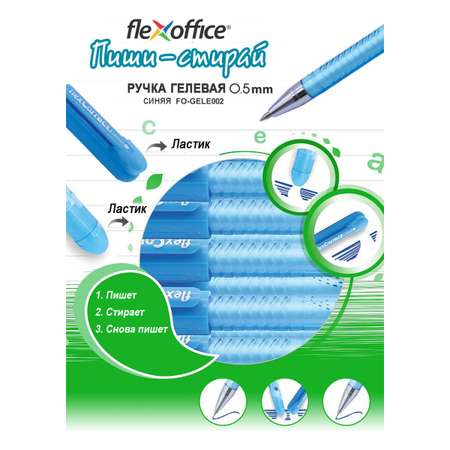 Ручка со стираемыми чернилами Flexoffice 2 шт.