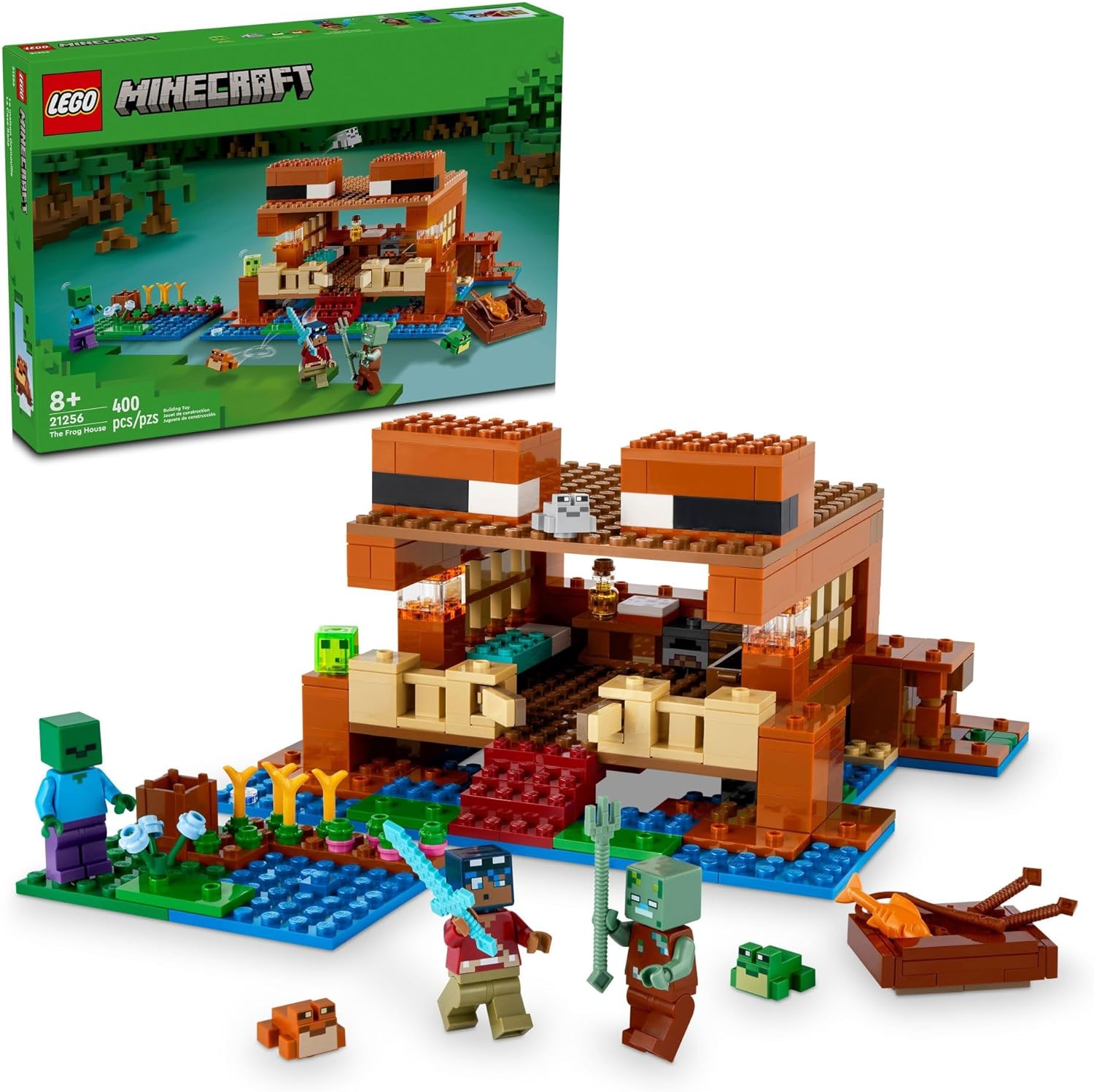 Конструктор LEGO Minecraft Лягушачий дом 400 дет. - фото 1