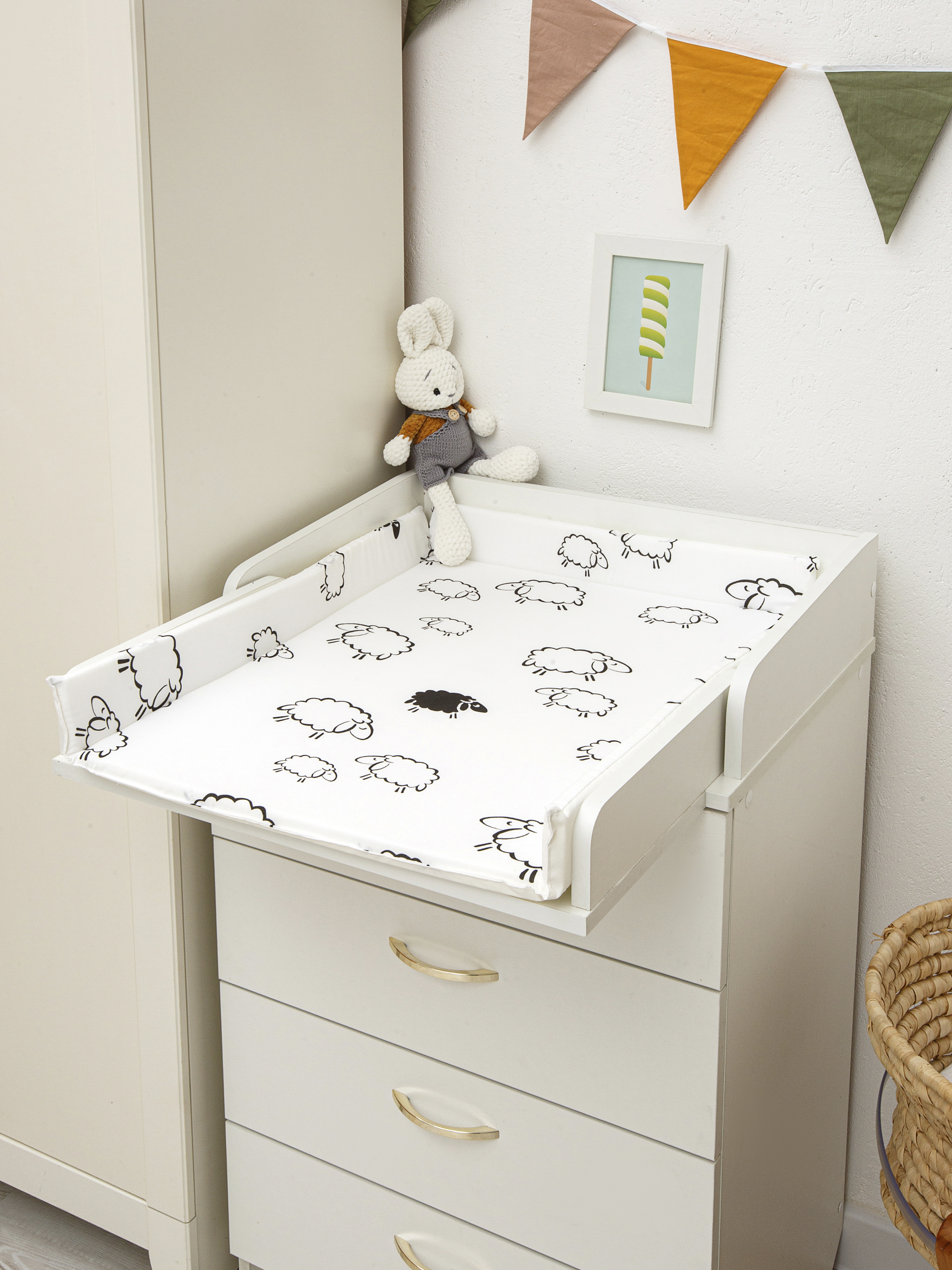 Матрас для пеленания БОНЯМ с бортиками - фото 11