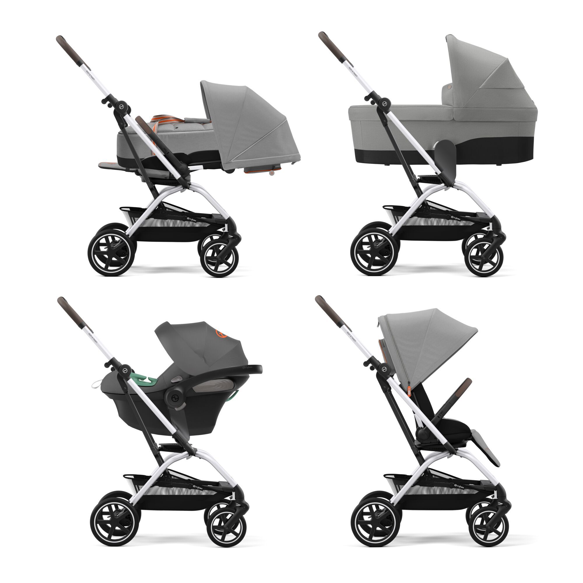 Коляска прогулочная Cybex Eezy S Twist Lava Grey - фото 5