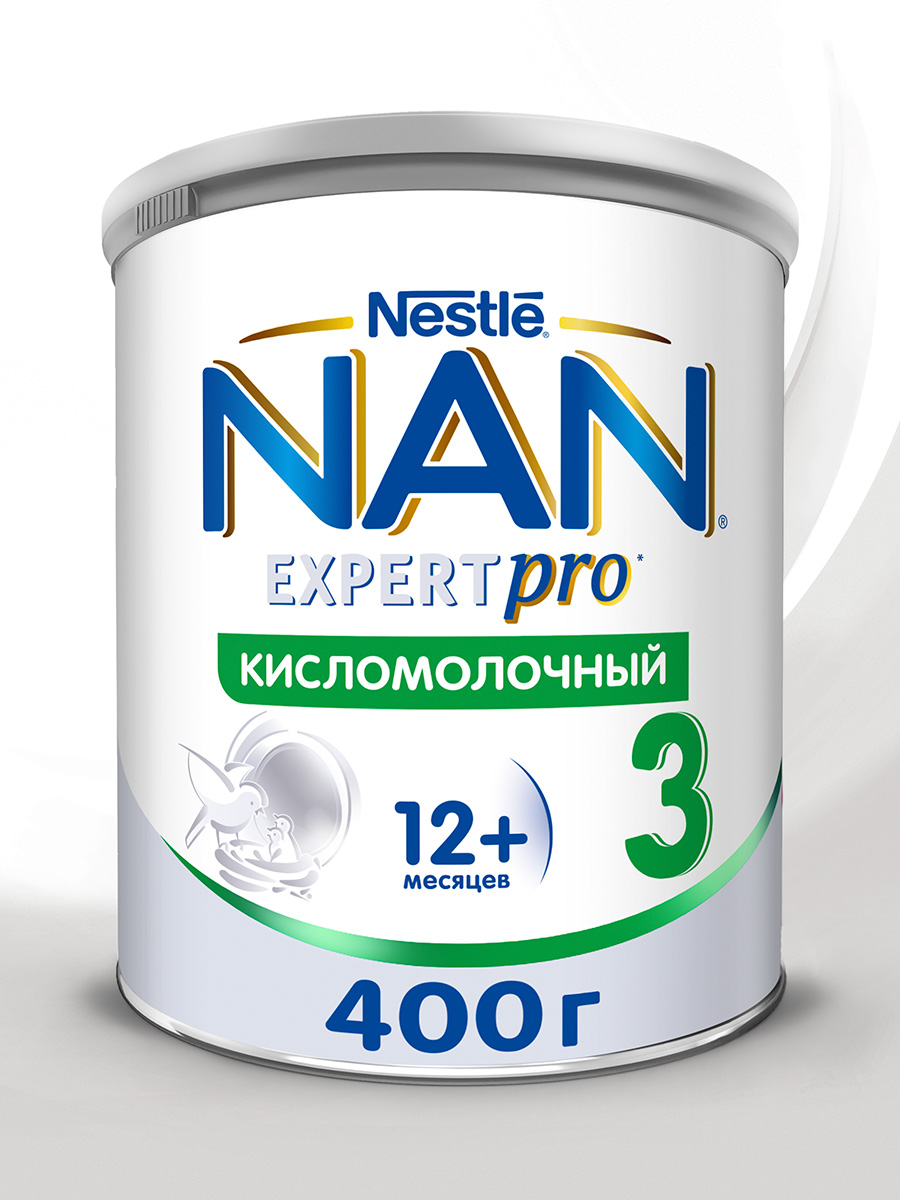 Молочко NAN 3 кисломолочный 400г с 12месяцев - фото 1