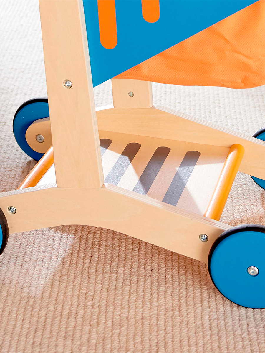 Игровой набор Hape тележки и корзинки, продукты, касса - фото 6