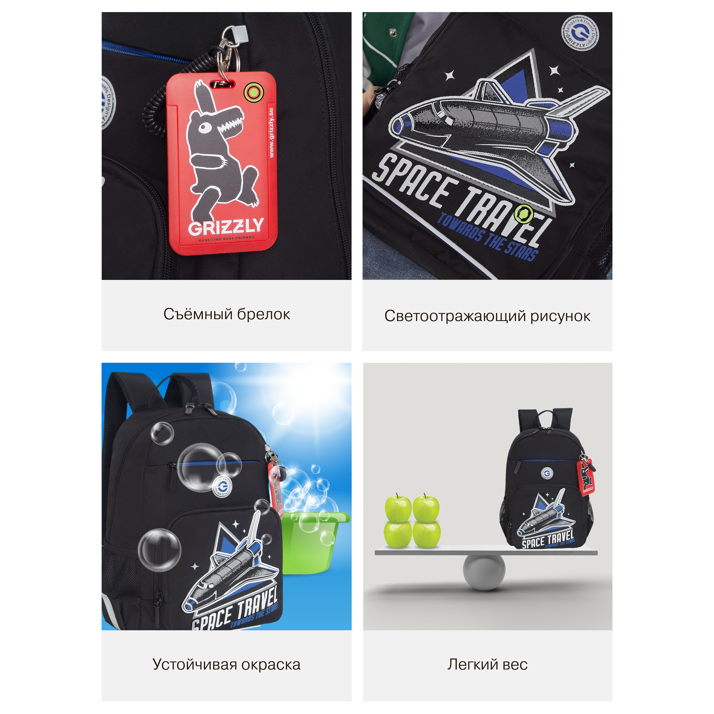 Рюкзак Grizzly для мальчика - фото 12