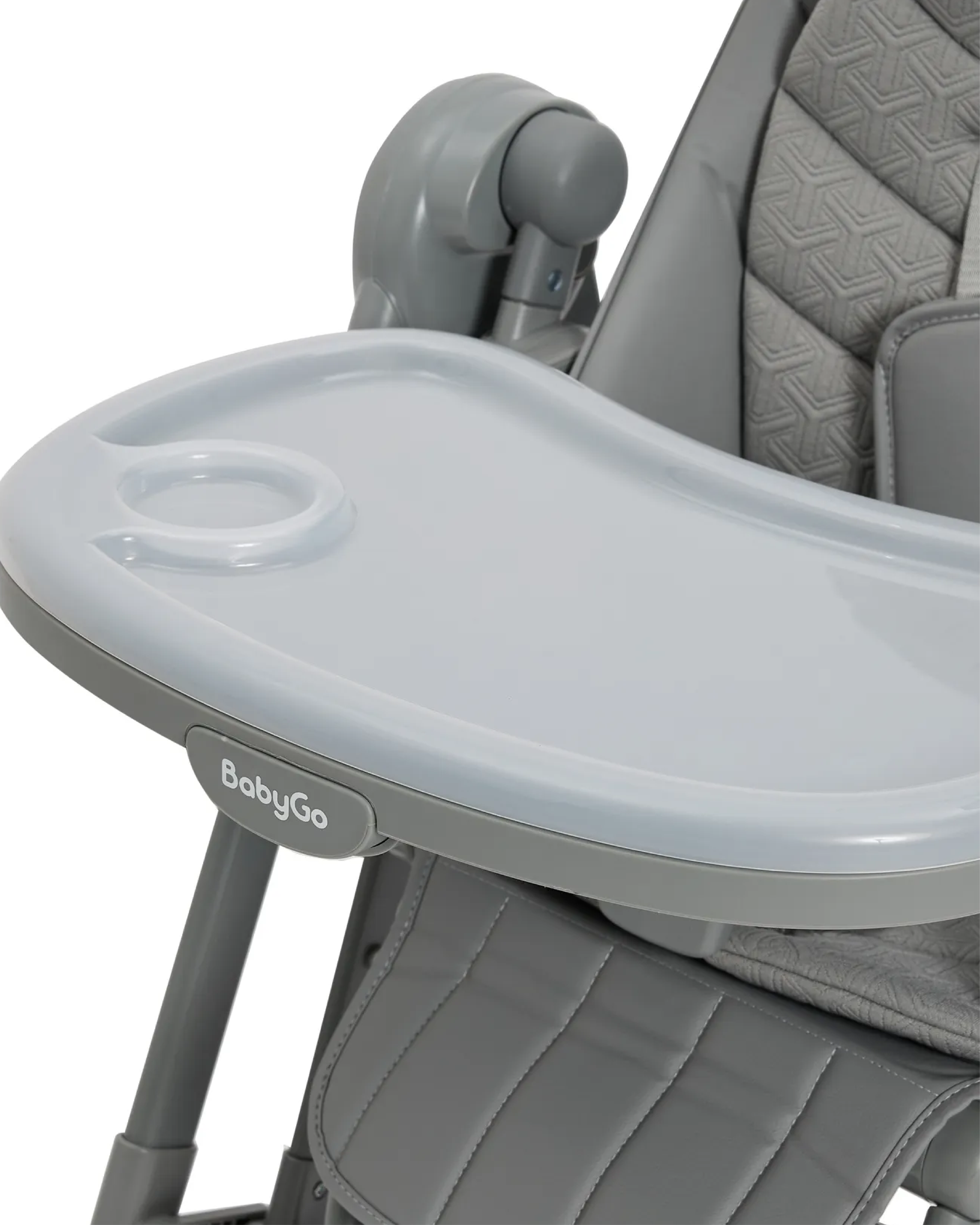 Стульчик для кормления BabyGo Huggi grey серый - фото 9