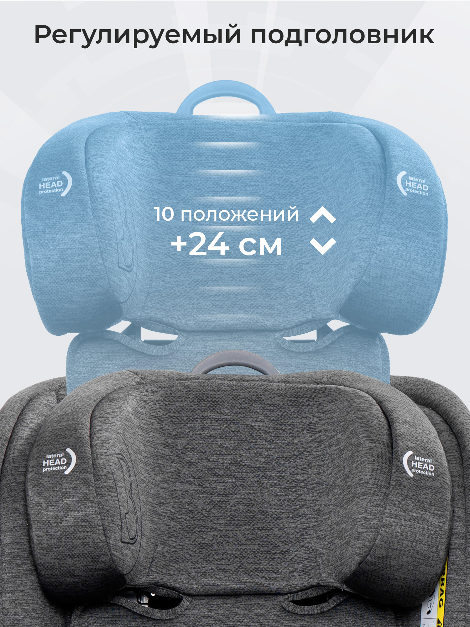 Автокресло Sweet Baby Voyager P12 Pro Grey Isofix 0+/1/2/3 (0-36 кг) серый - фото 7