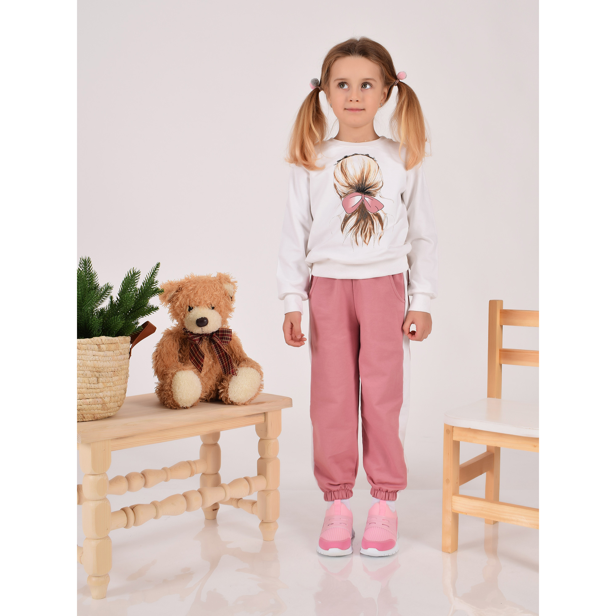 Свитшот и брюки Счастливая малинка М-5002 - фото 2