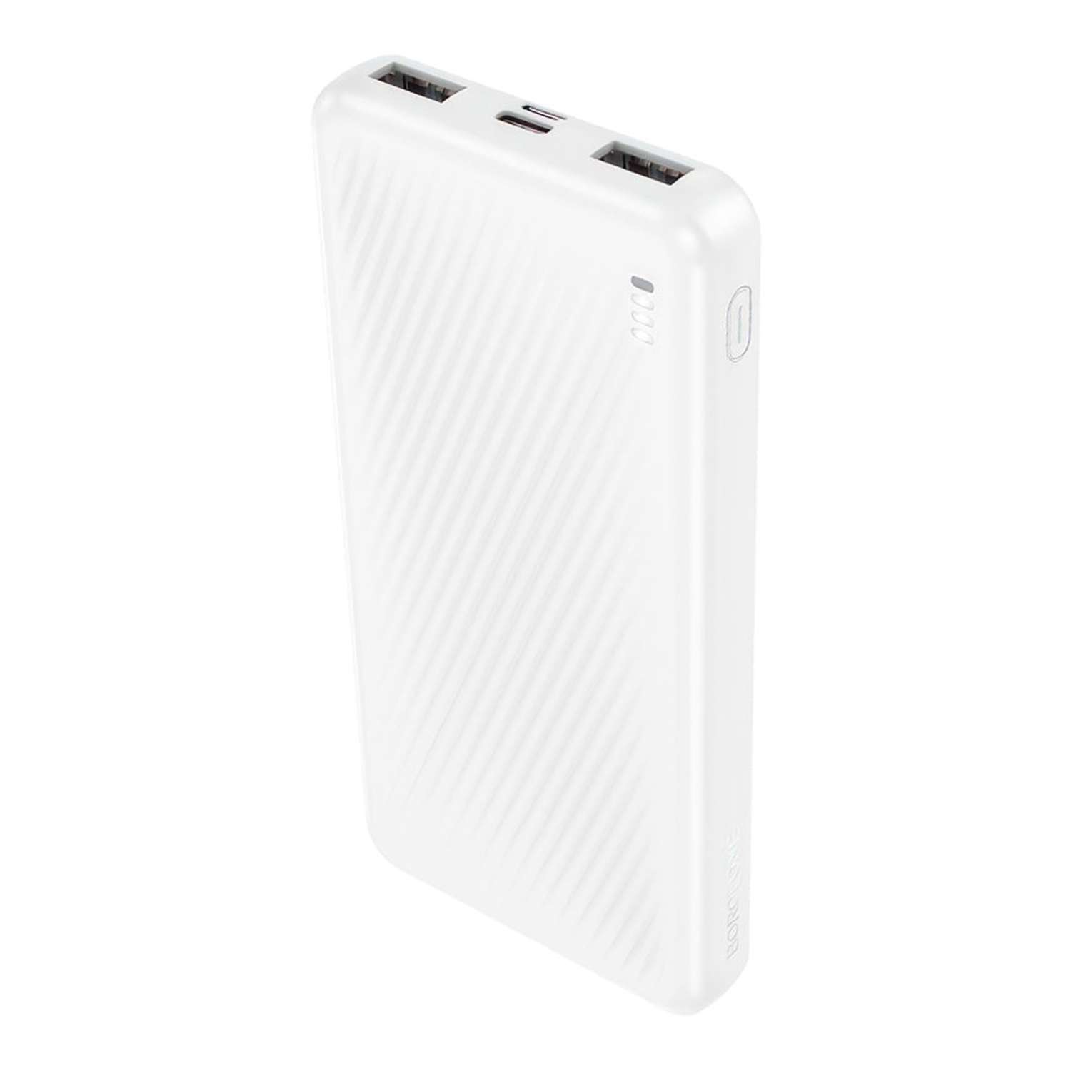 Внешний АКБ Borofone BJ55 Graceful 10000mAh 2xUSB 1xUSB-C 2А Li-Pol белый - фото 1