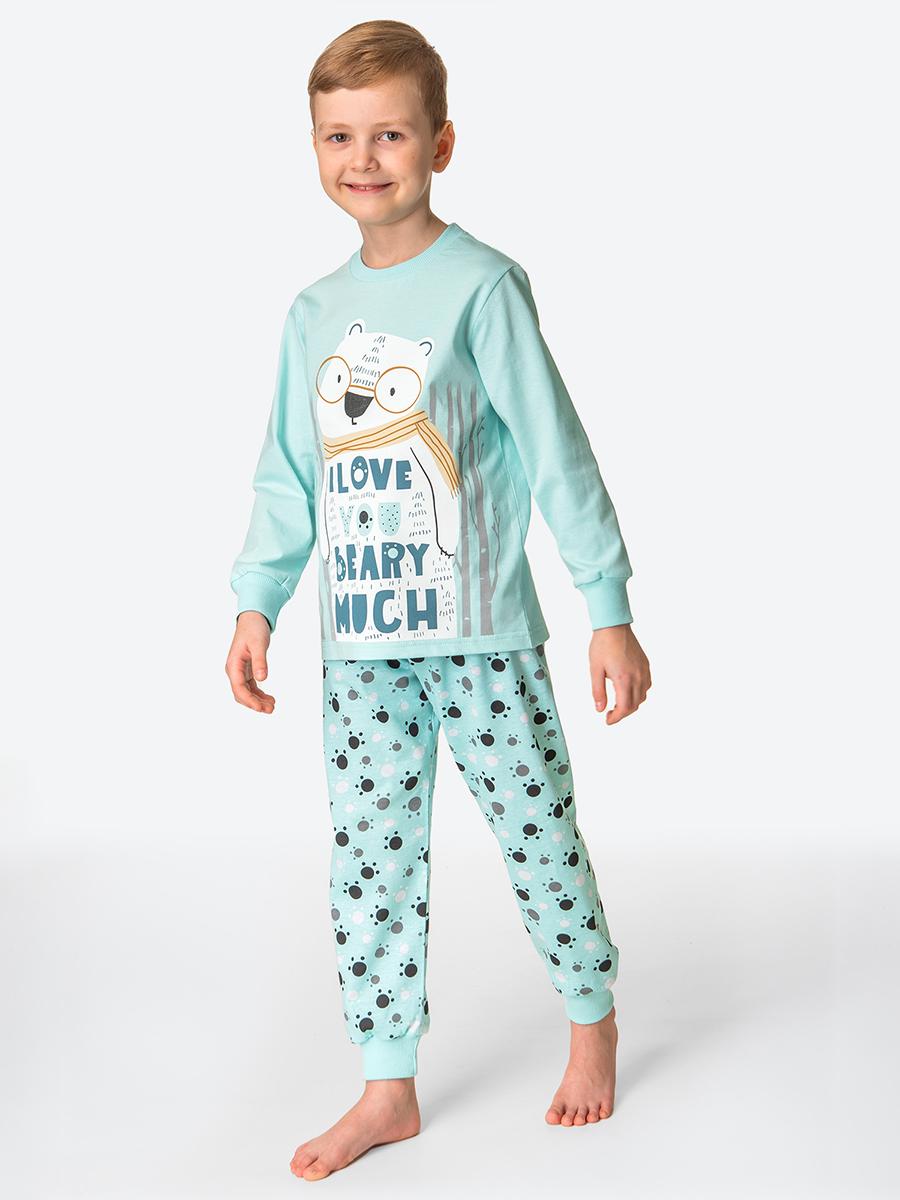 Пижама HappyFox HFLUN839мишка.мятный - фото 3
