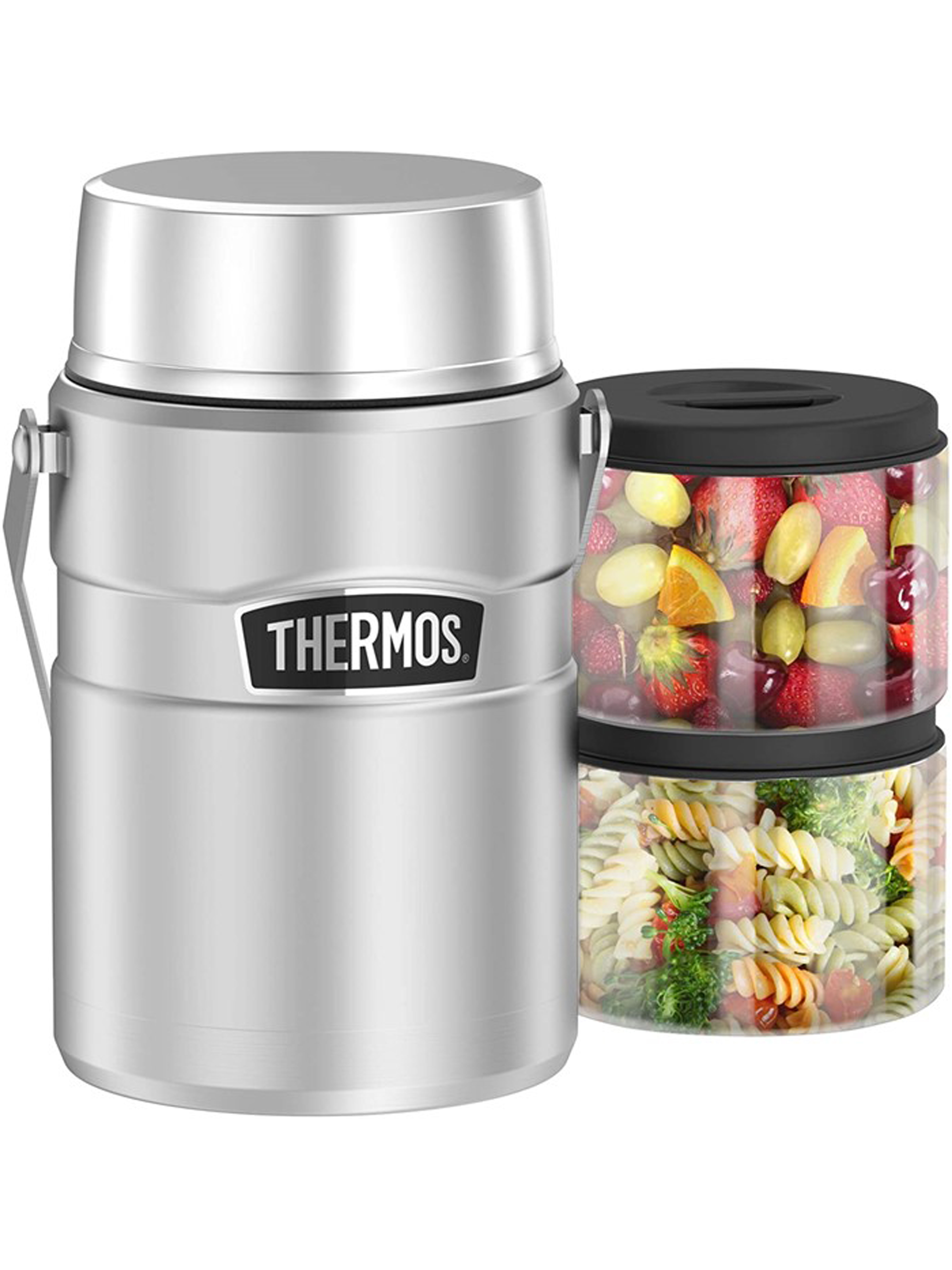 Термос для еды 1.39 литра 2 контейнерами THERMOS KING-3030 Big Boss – нержавеющая сталь герметичный тепло/холод 12/24 часа - фото 23
