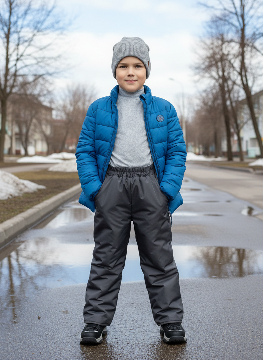 Брюки Arctic kids 10-003/1 серый - фото 2