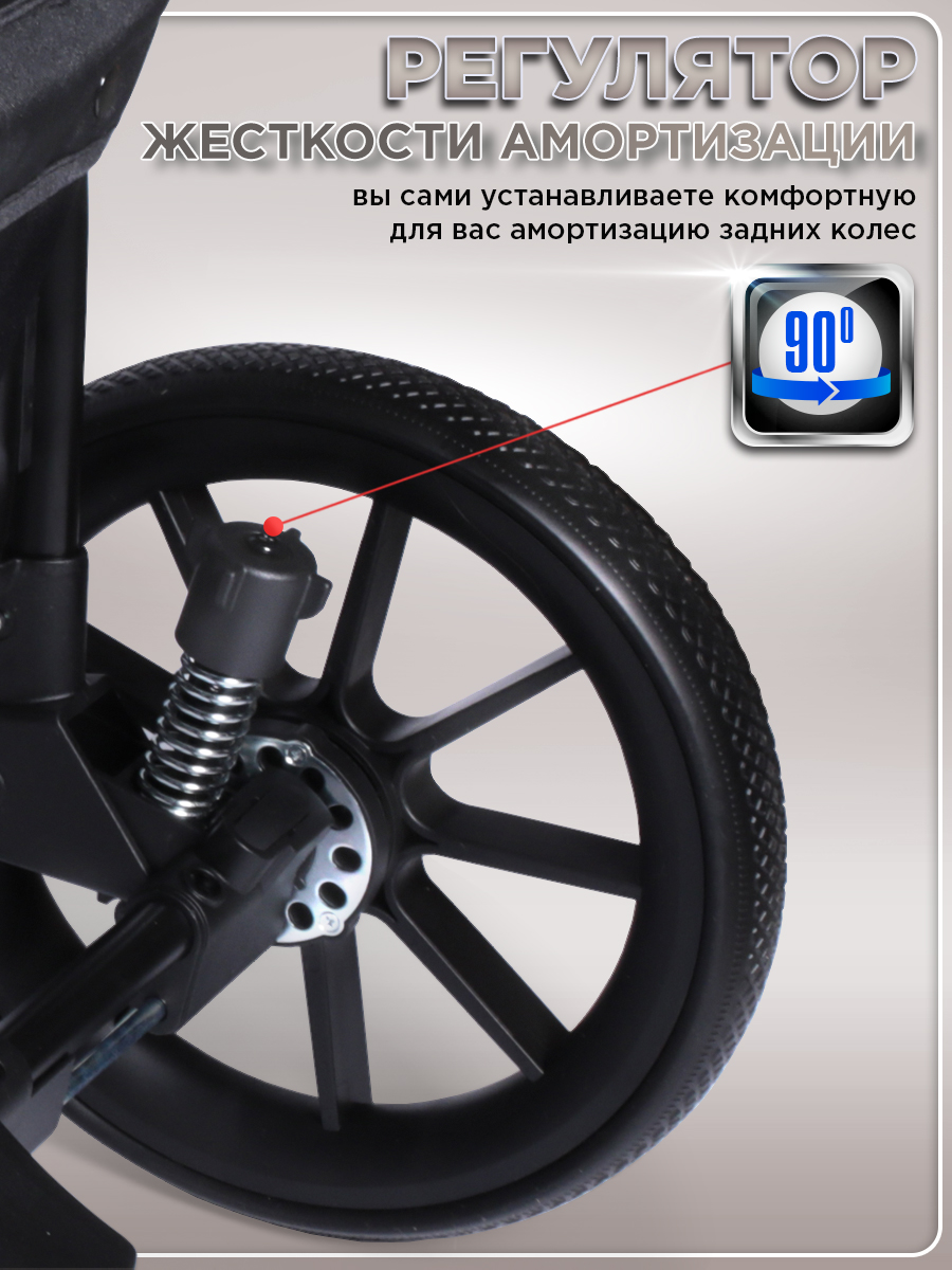 Коляска прогулочная BabyCare Venga Бежевый бежевый - фото 4
