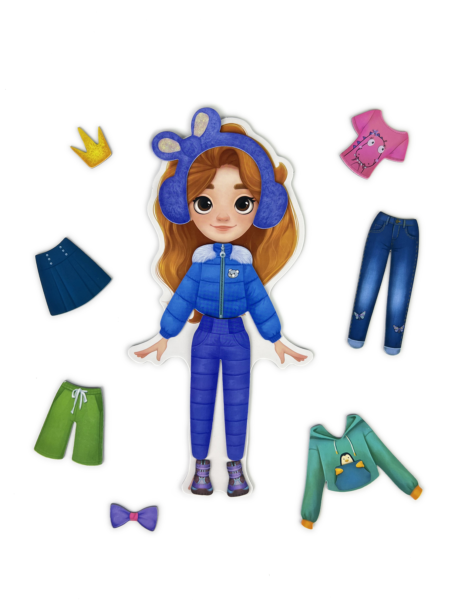 Настольная игра Дрофа-Медиа Игры на магнитах Одень куколку - фото 10