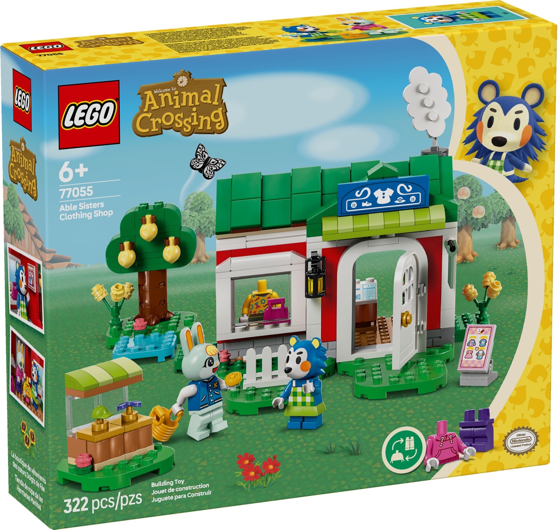 Изображение товара LEGO Animal Crossing Магазин одежды сестер Эбл 267 деталей для детей от 6 лет Изображение товара LEGO Animal Crossing Магазин одежды сестер Эбл 267 деталей для детей от 6 лет