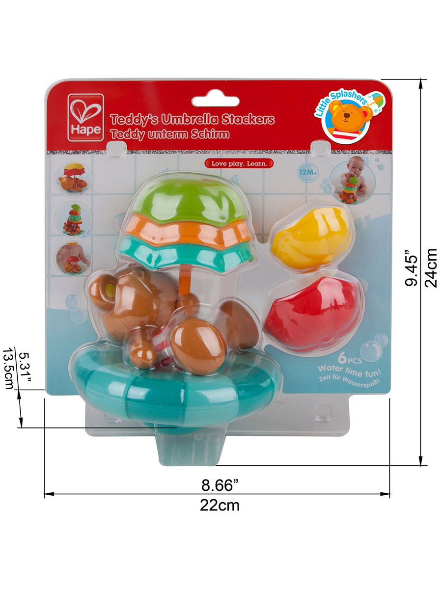 Игрушка Hape Мишка с зонтами - фото 4