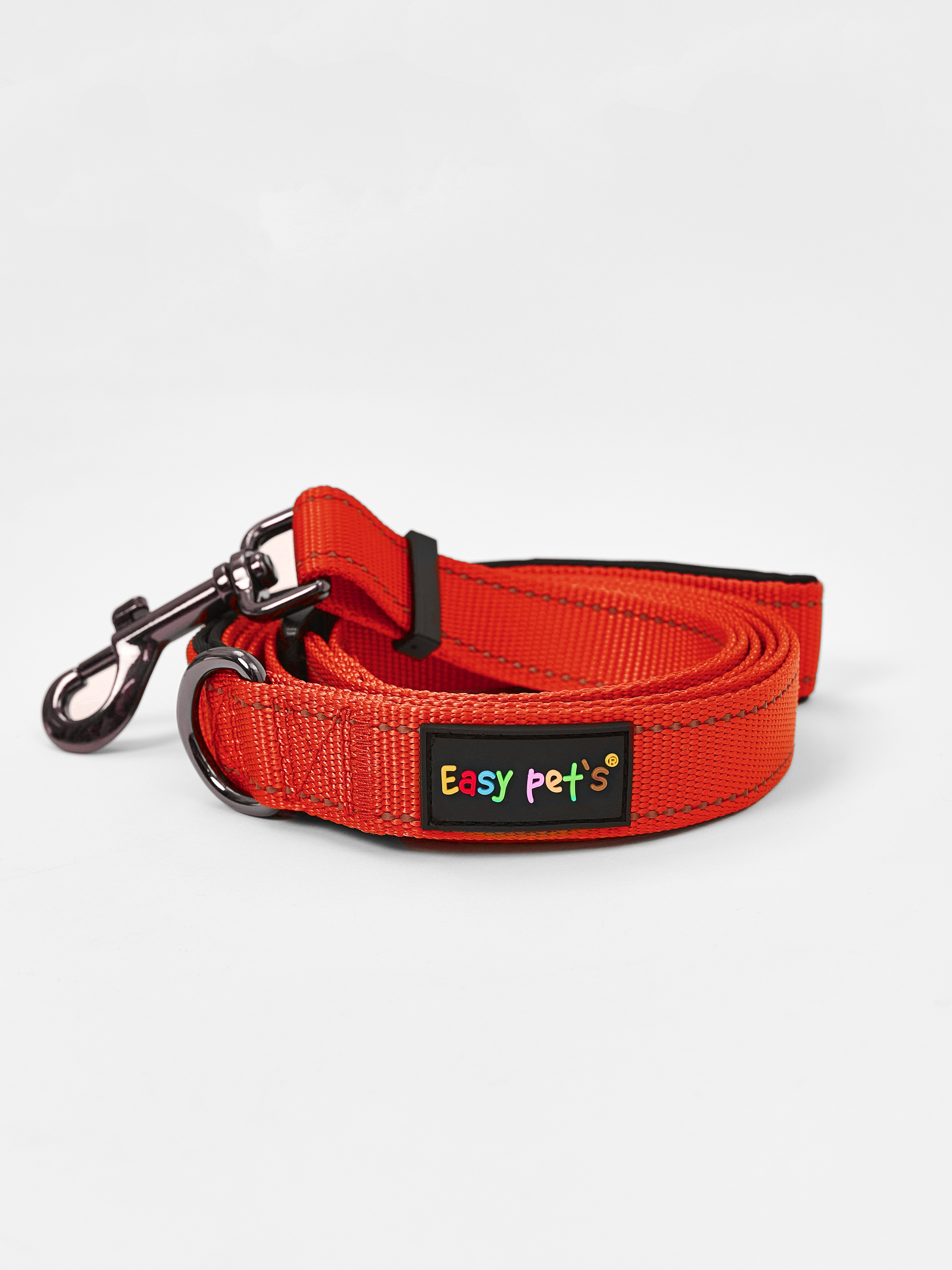 Поводок для собак с неопреновой ручкой Easy Pets 211 цвет Красный р-р L 2,5см 210см - фото 11