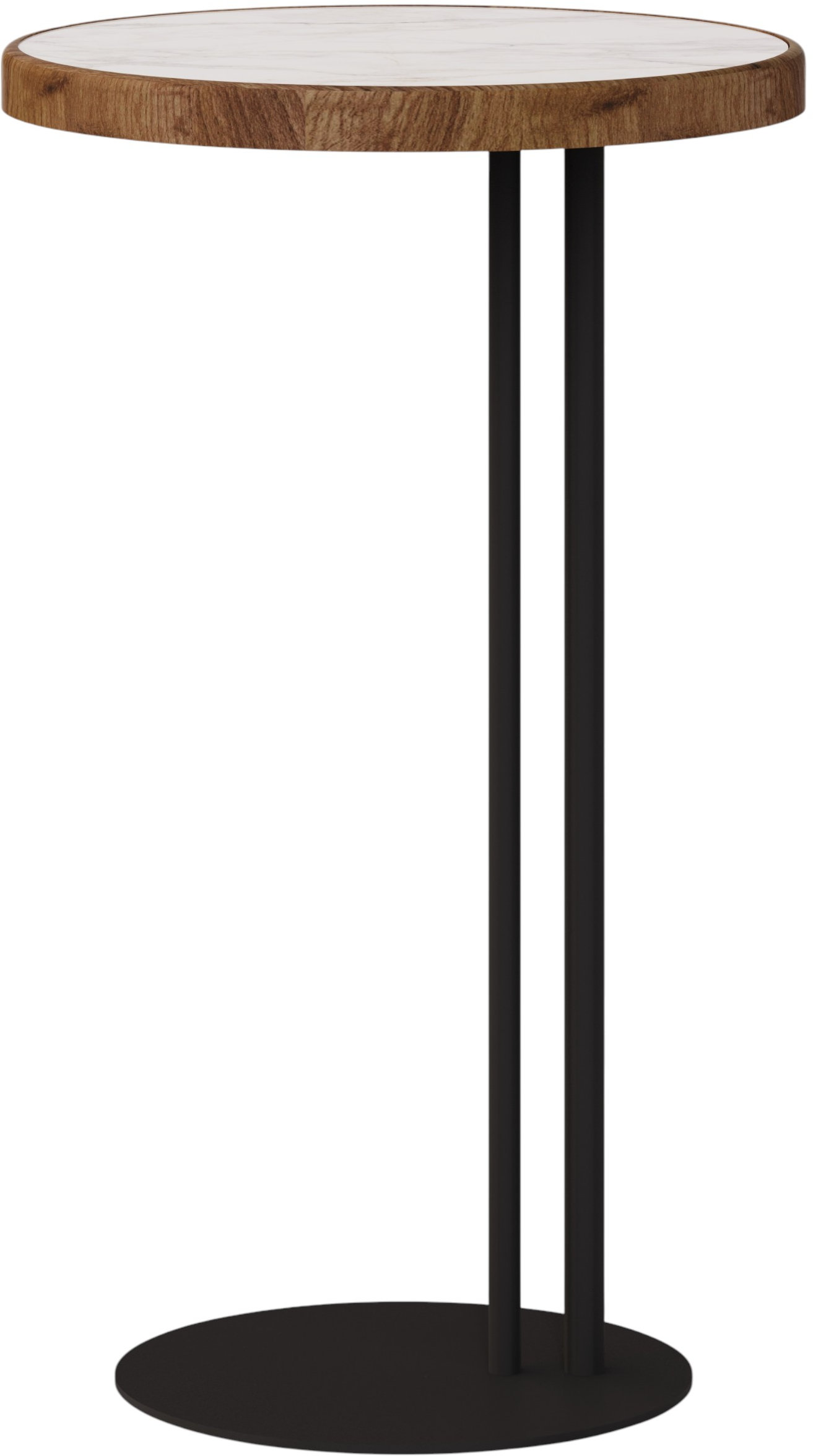 Стол журнальный SLINE Кальяри лайт вяз браун черный - фото 10