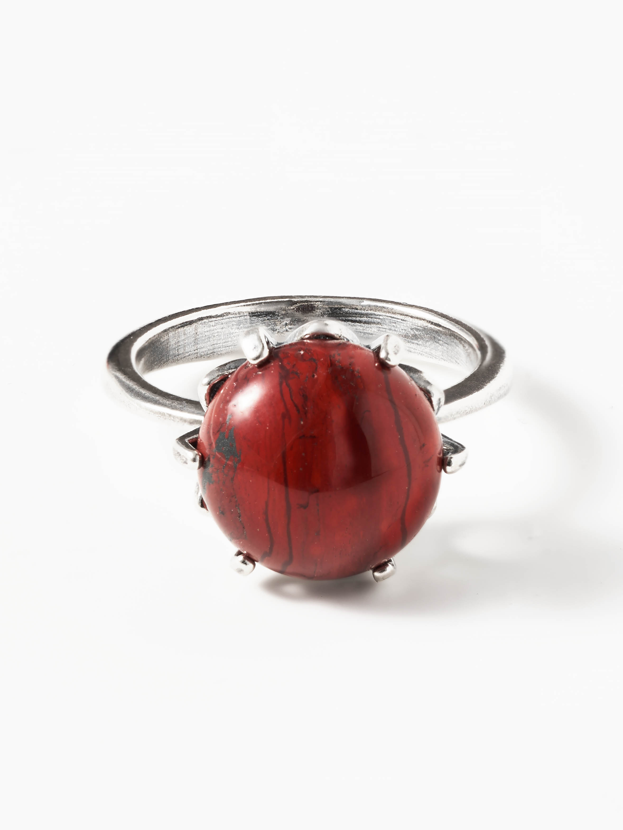 Кольцо Shine and Beauty 80296-21-к-яшмакрасная - фото 1