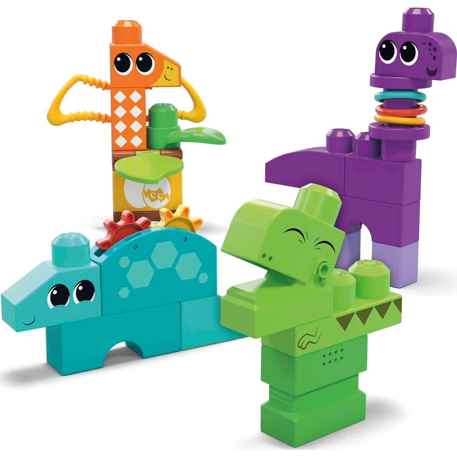 Конструктор Mega Bloks Squeak n Chomp Dinos блочный - фото 2