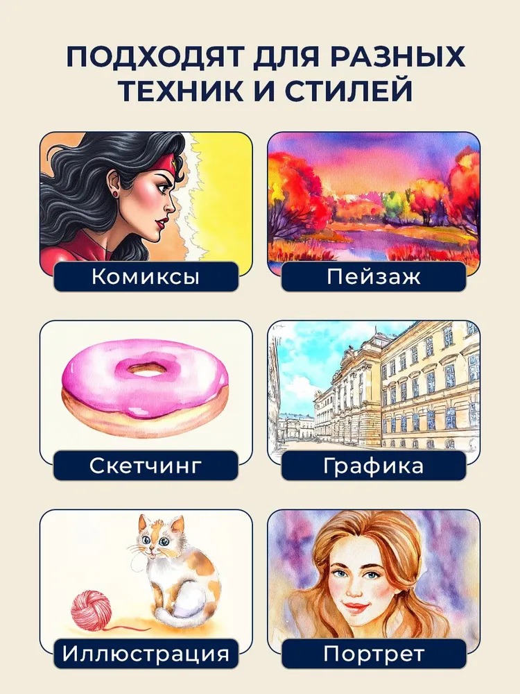Краски акварель Faber Castell 24 цв. - фото 9