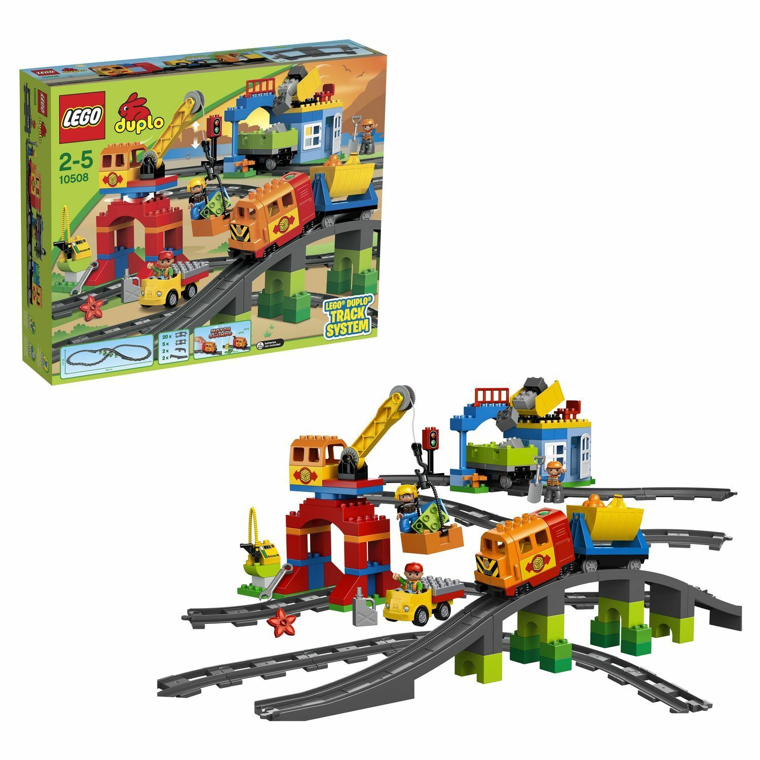 Конструктор LEGO DUPLO Большой поезд блочный - фото 1