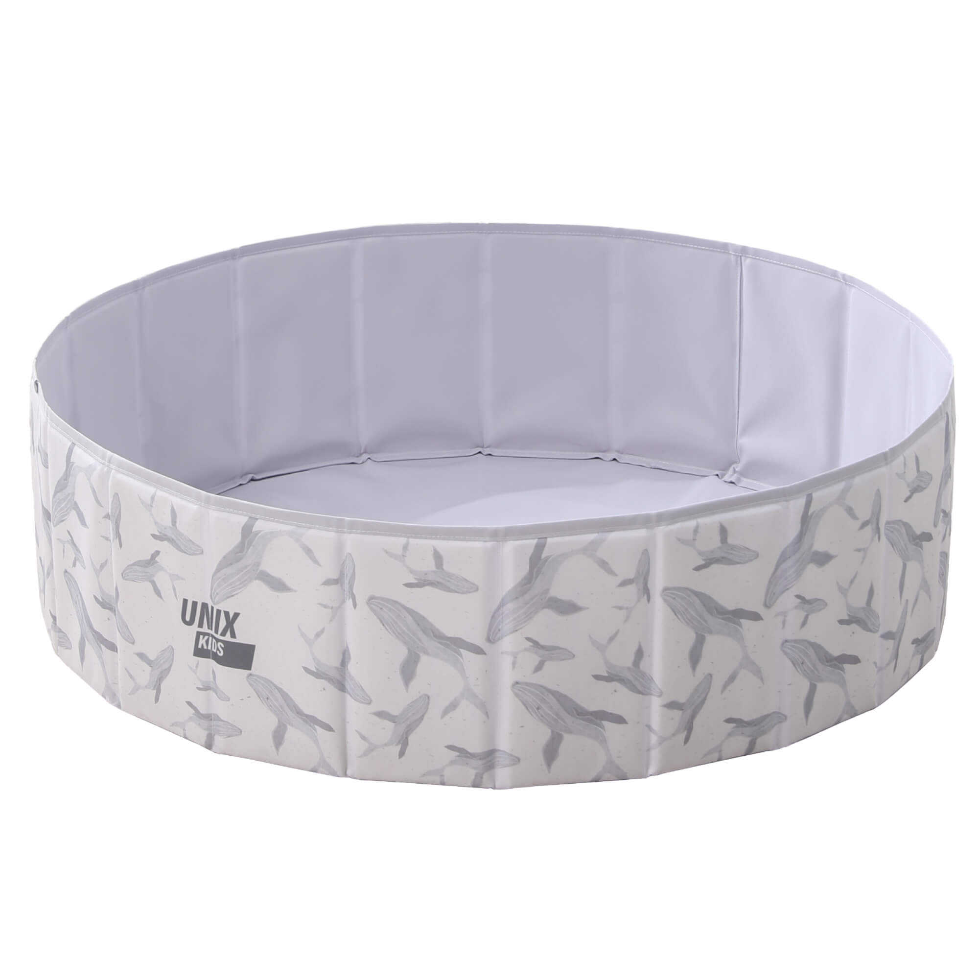 Сухой бассейн для шариков UNIX Kids Ocean 100 см Grey (без шариков) - фото 7