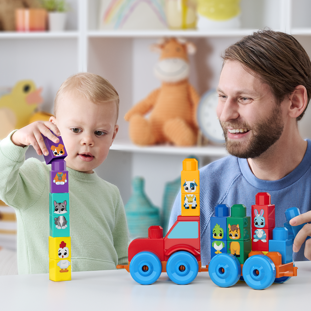 Конструктор Mega Bloks Build & Match Animal Tractor 30 дет. - фото 9